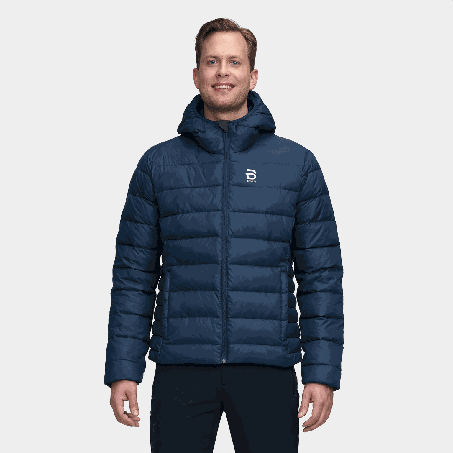 Jaqueta Frost 24/25, jaqueta de corrida, jaqueta de treino, masculina - azul escuro