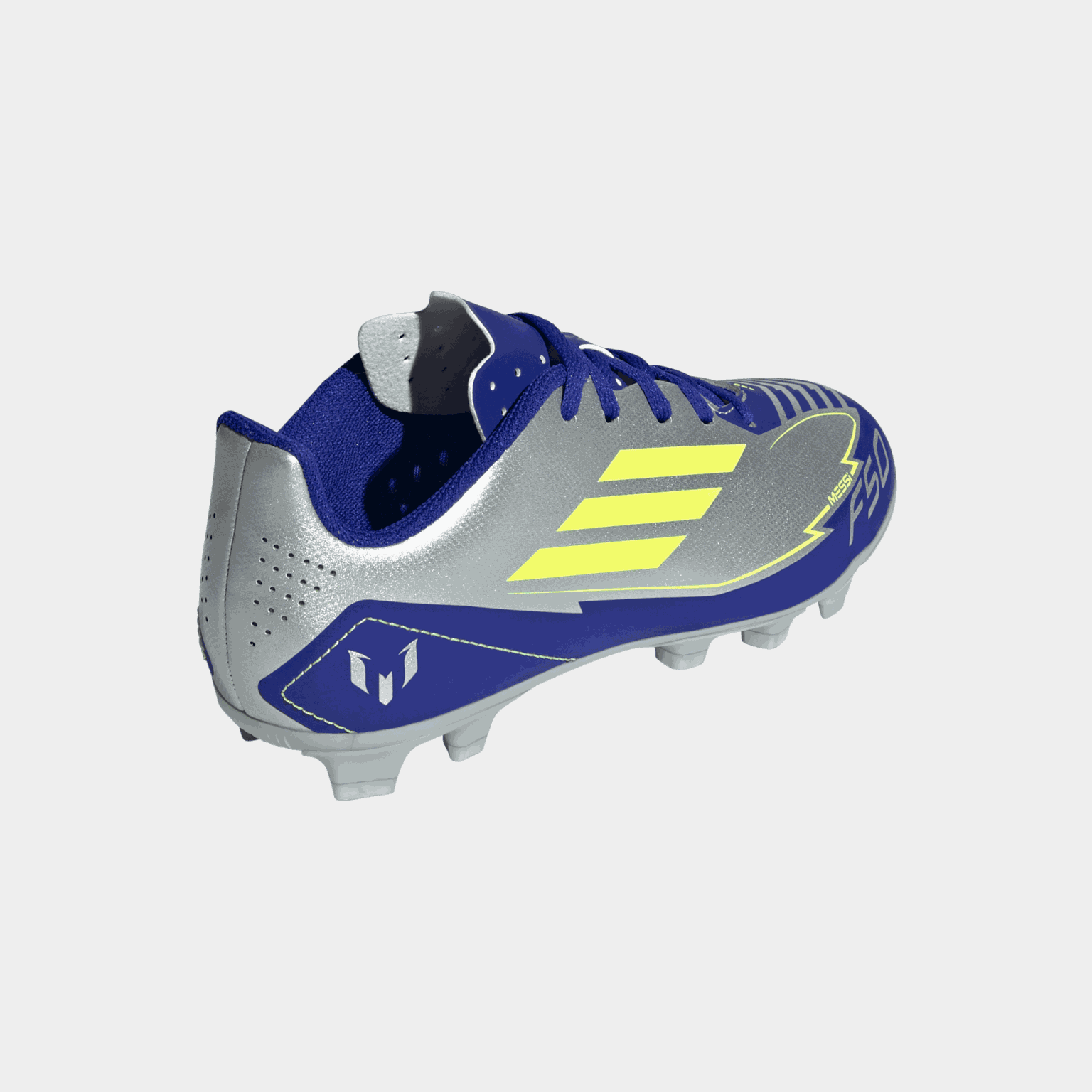  Chaussures de football F50 Club FxG Messi pour gazon naturel et synthétique, modèle junior