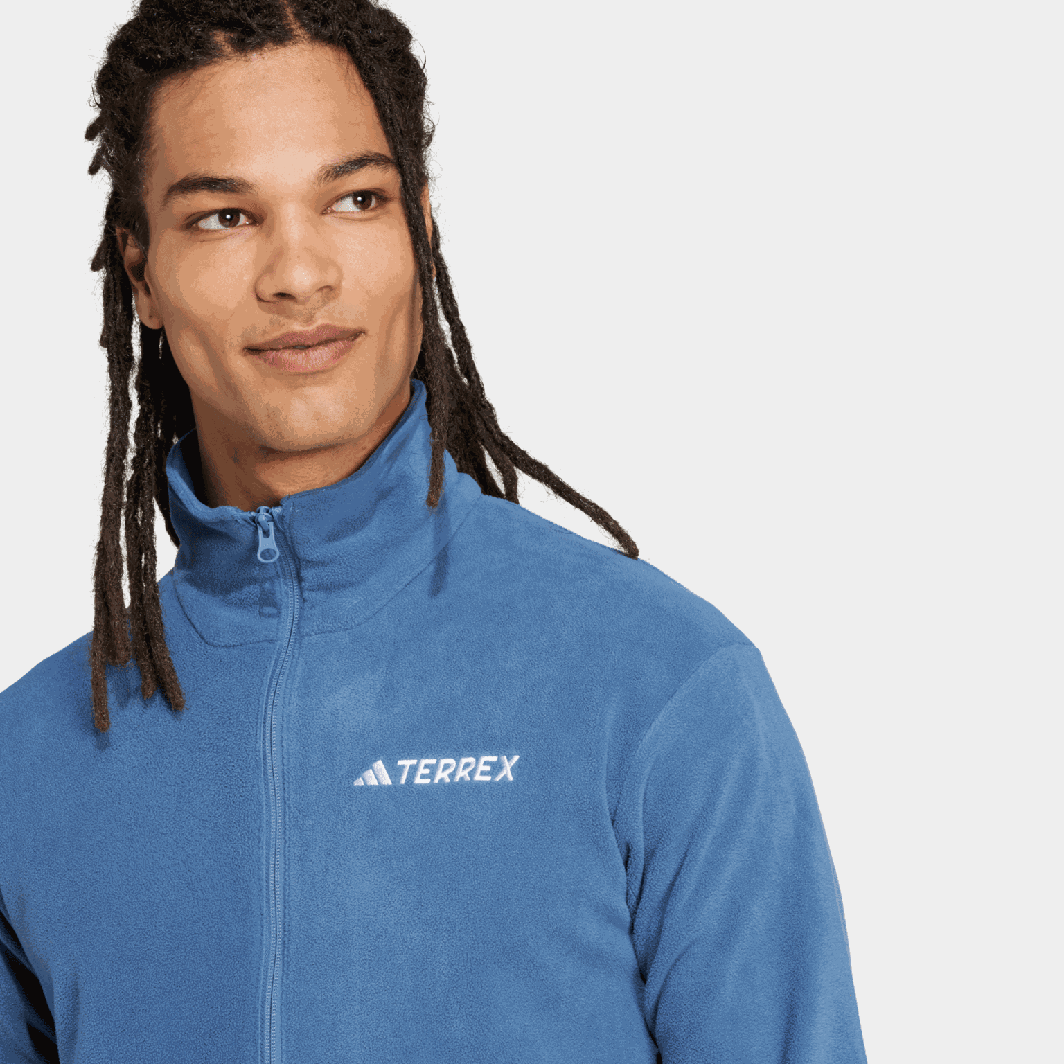 Multi Essentials Full-Zip Fleece Jacket, fleecejakke, herre - Grå