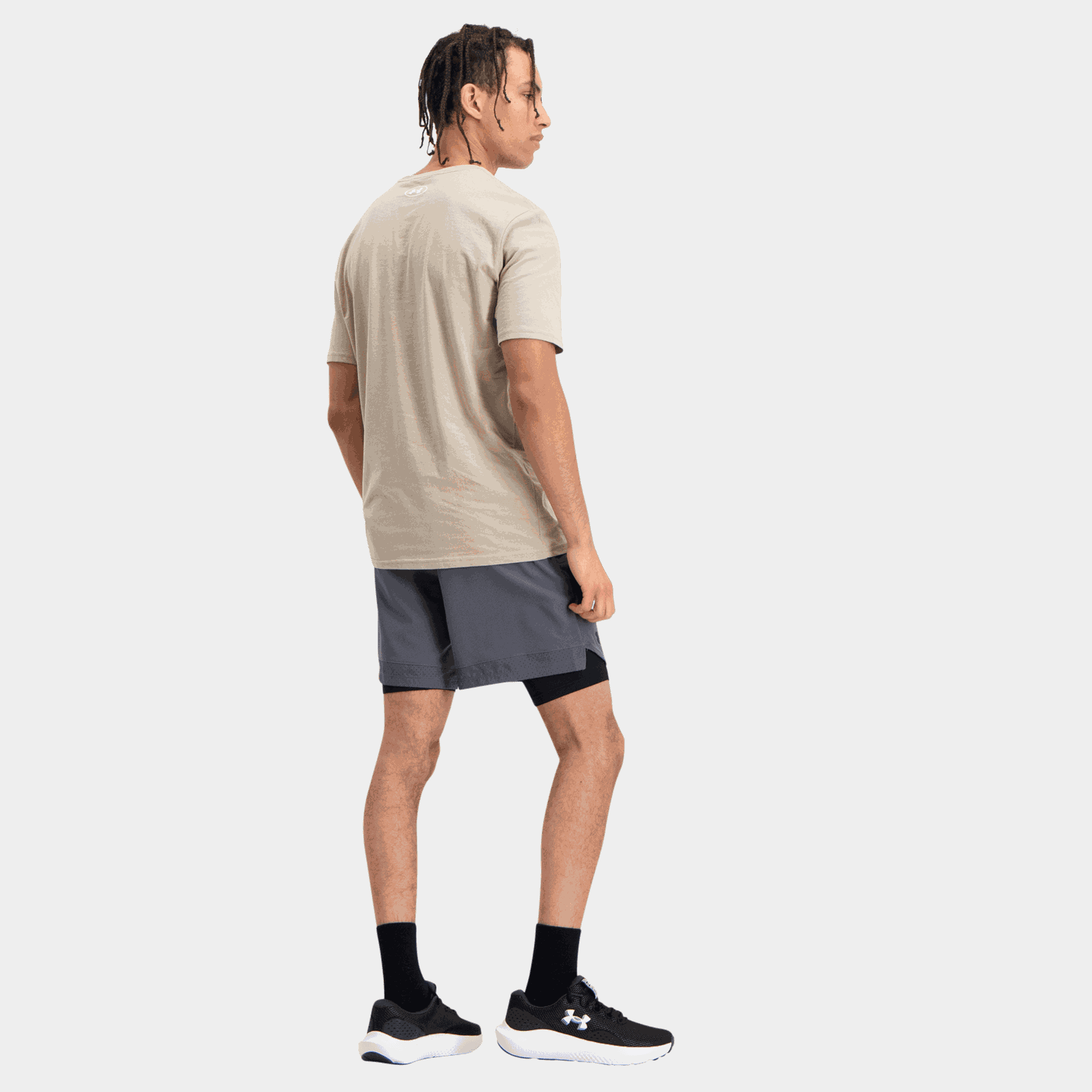 Vanish Woven 2In1 Shorts, treningsshorts, herre - Grå