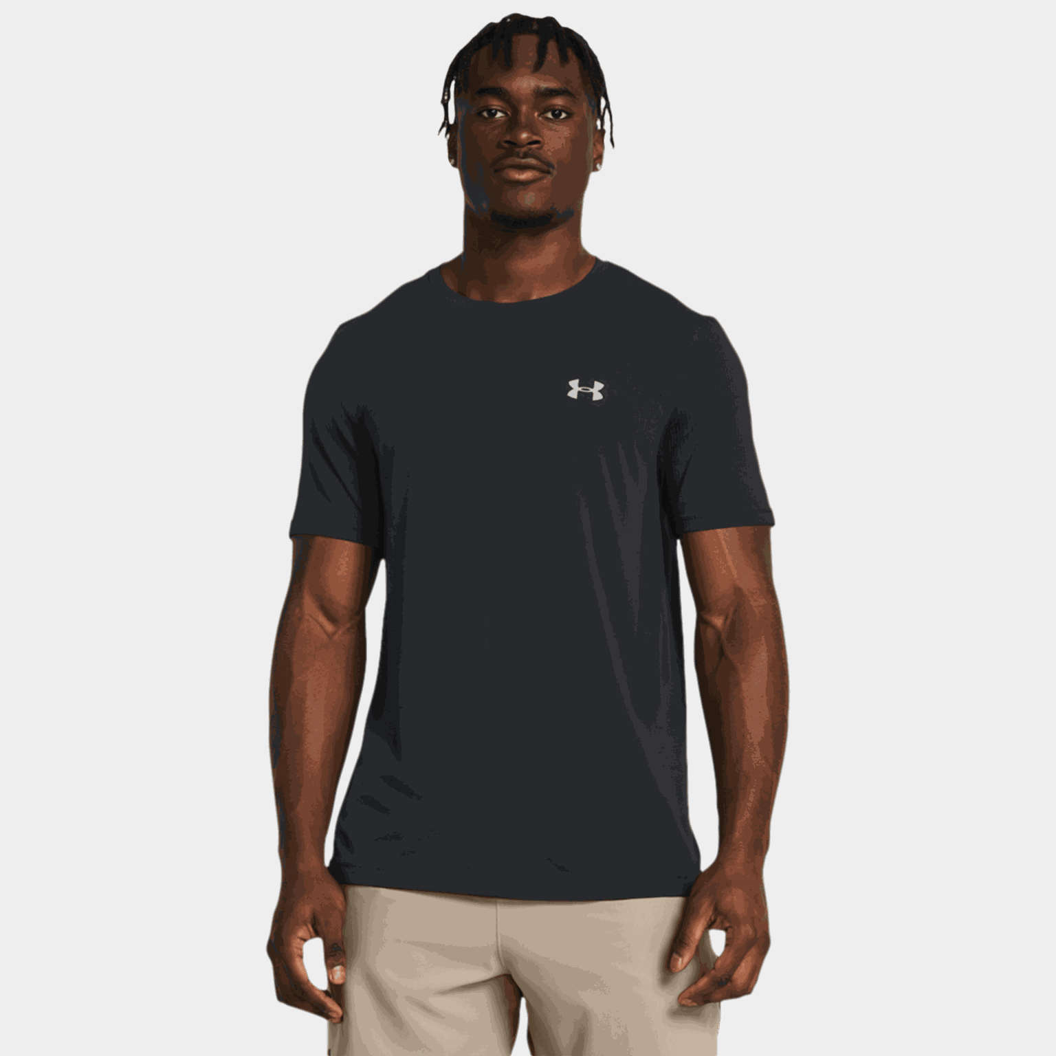  T-shirt da allenamento a maniche corte senza cuciture da uomo Vanish – Nera
