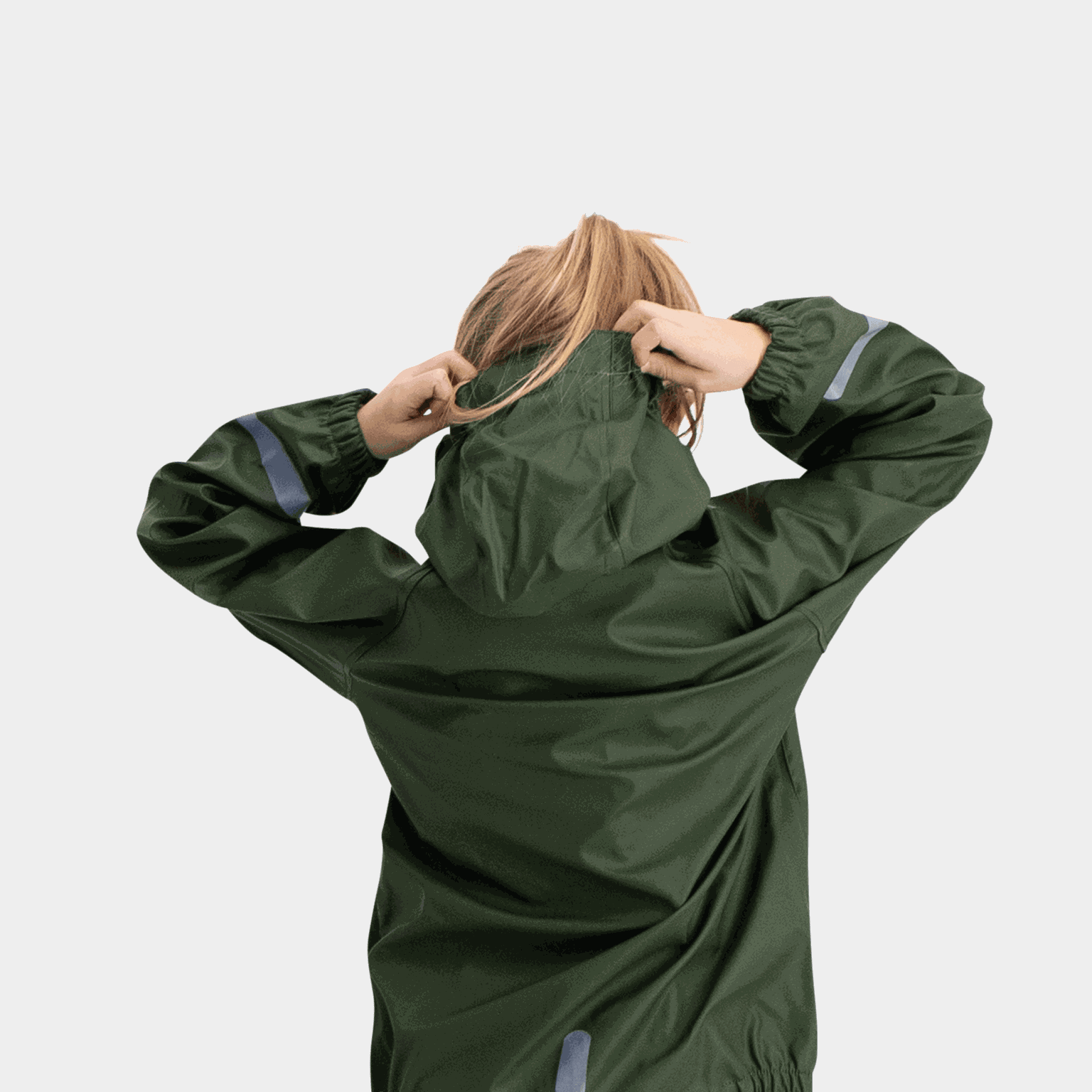  Veste Arva, imperméable pour enfant - Verte