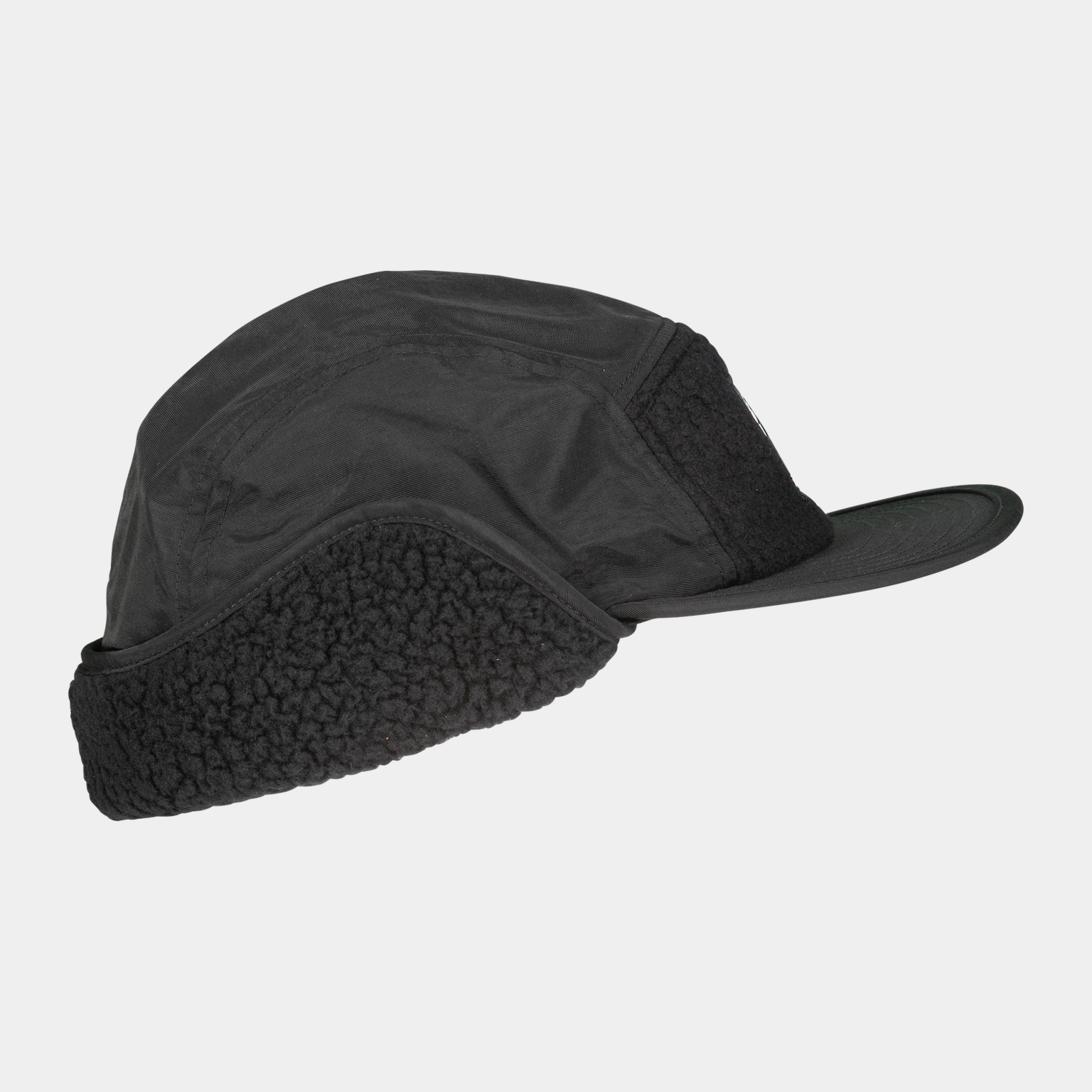  Gorro masculino de lã com protetores de orelha, tamanho 24/25, acessório de vestuário - preto