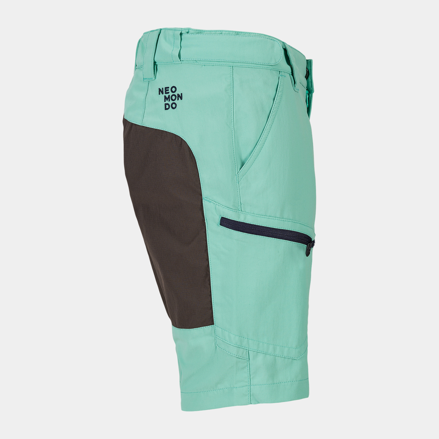  Blekinge Softshell rövidnadrág, Trekking Shorts, Junior - zöld