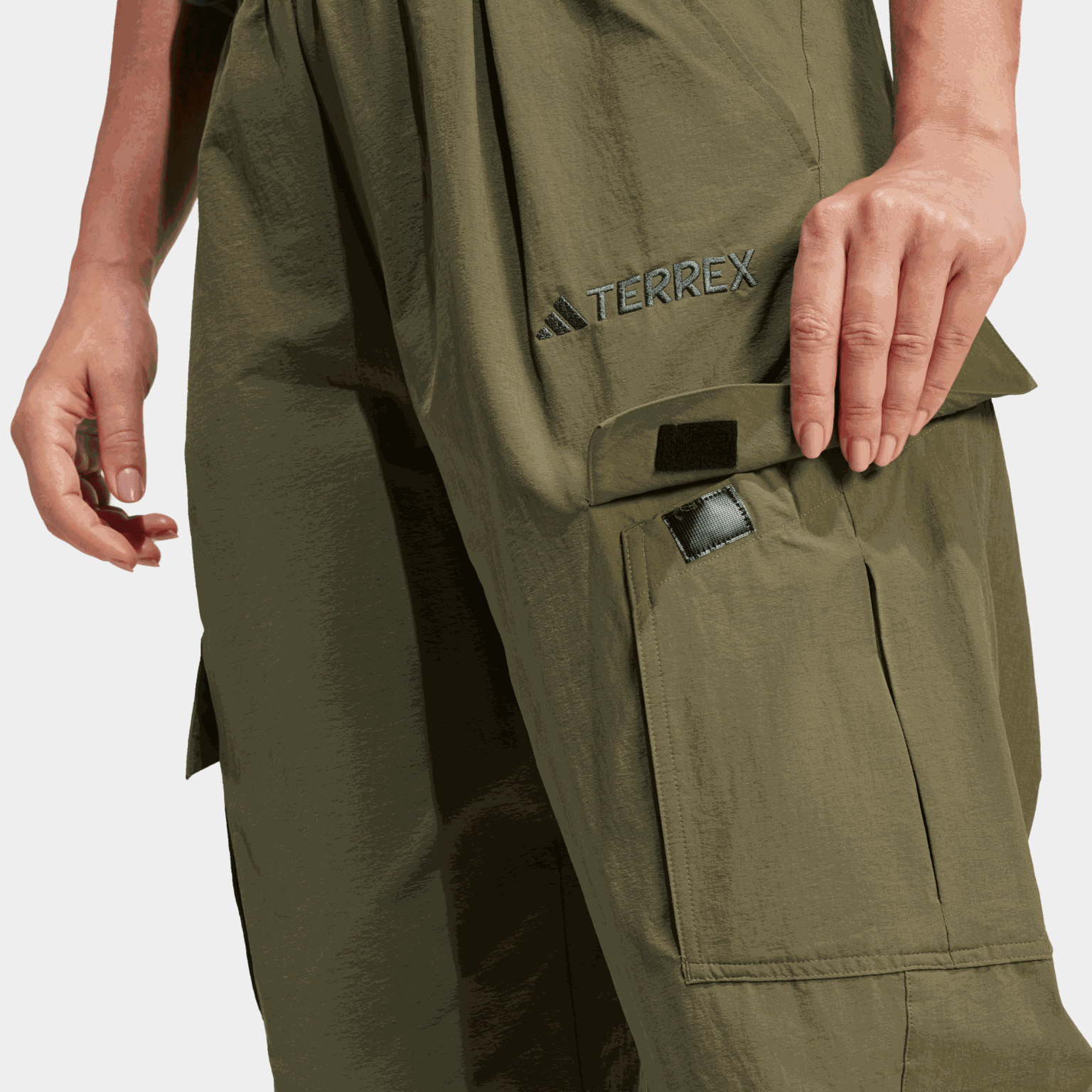  Pantaloni cargo Terrex Xploric da jogging, da trekking, da donna - Verdi