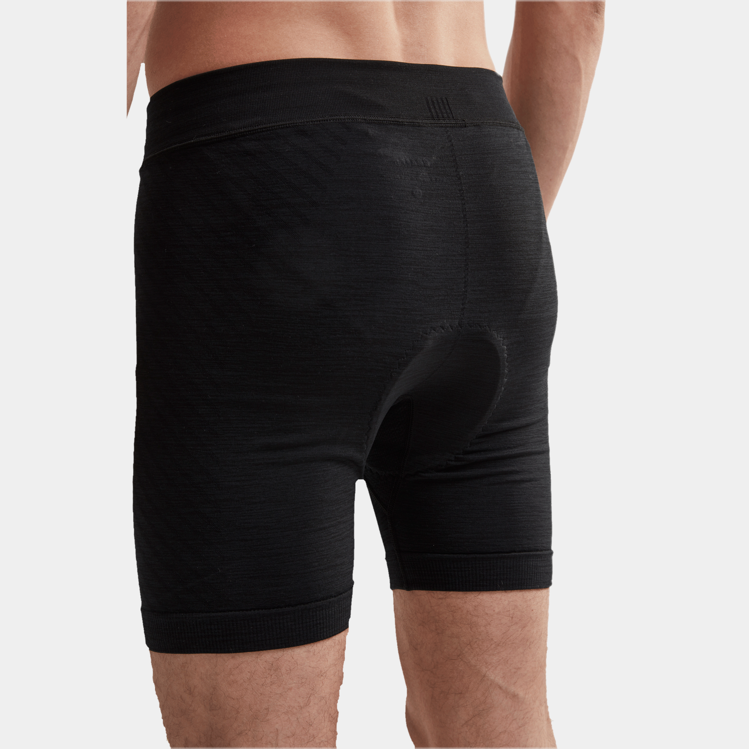 Cueca boxer masculina Core Fuseknit para ciclismo, tamanho M - preta