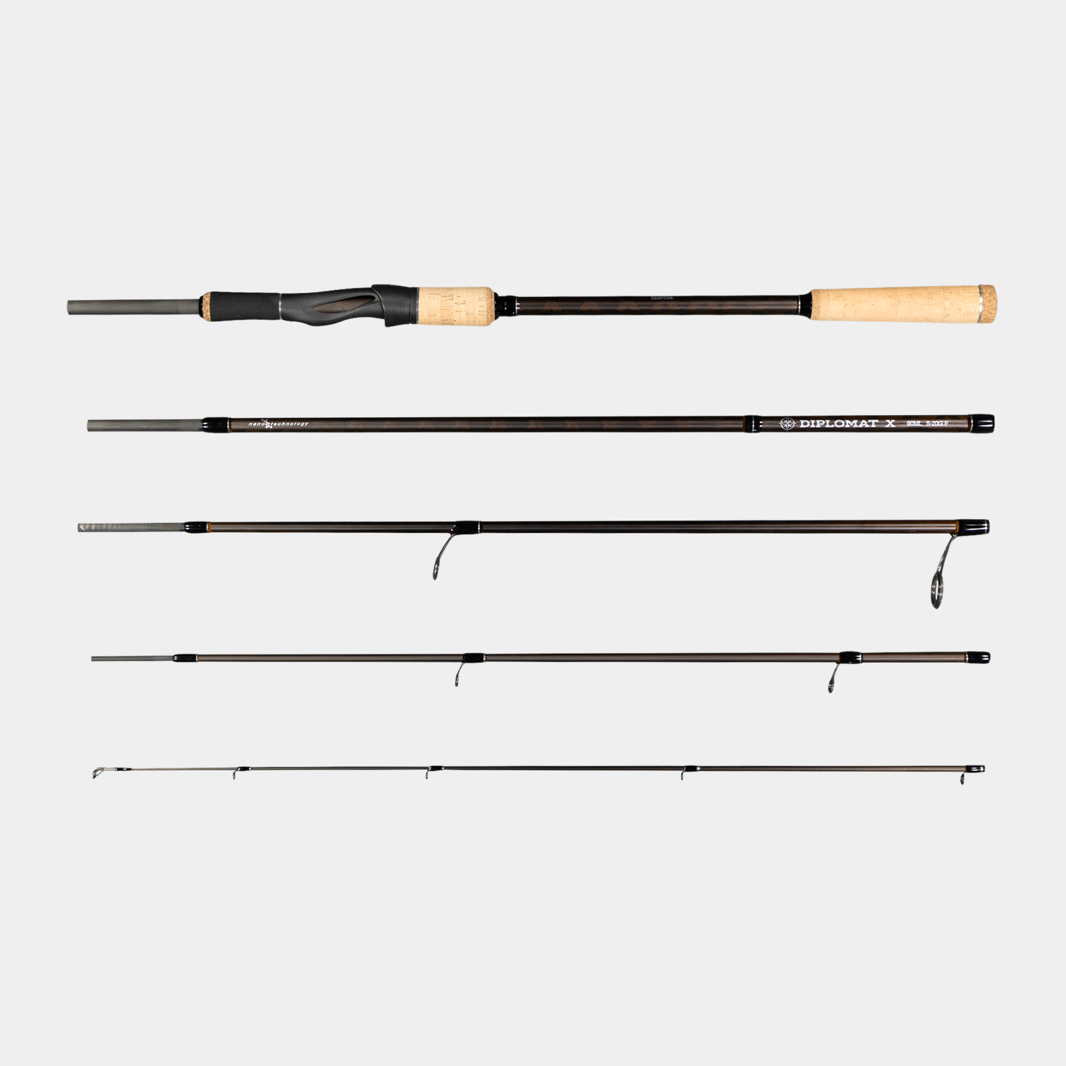 Diplomat X 90ml 5-20g 5pc Spin, spinnstang -
