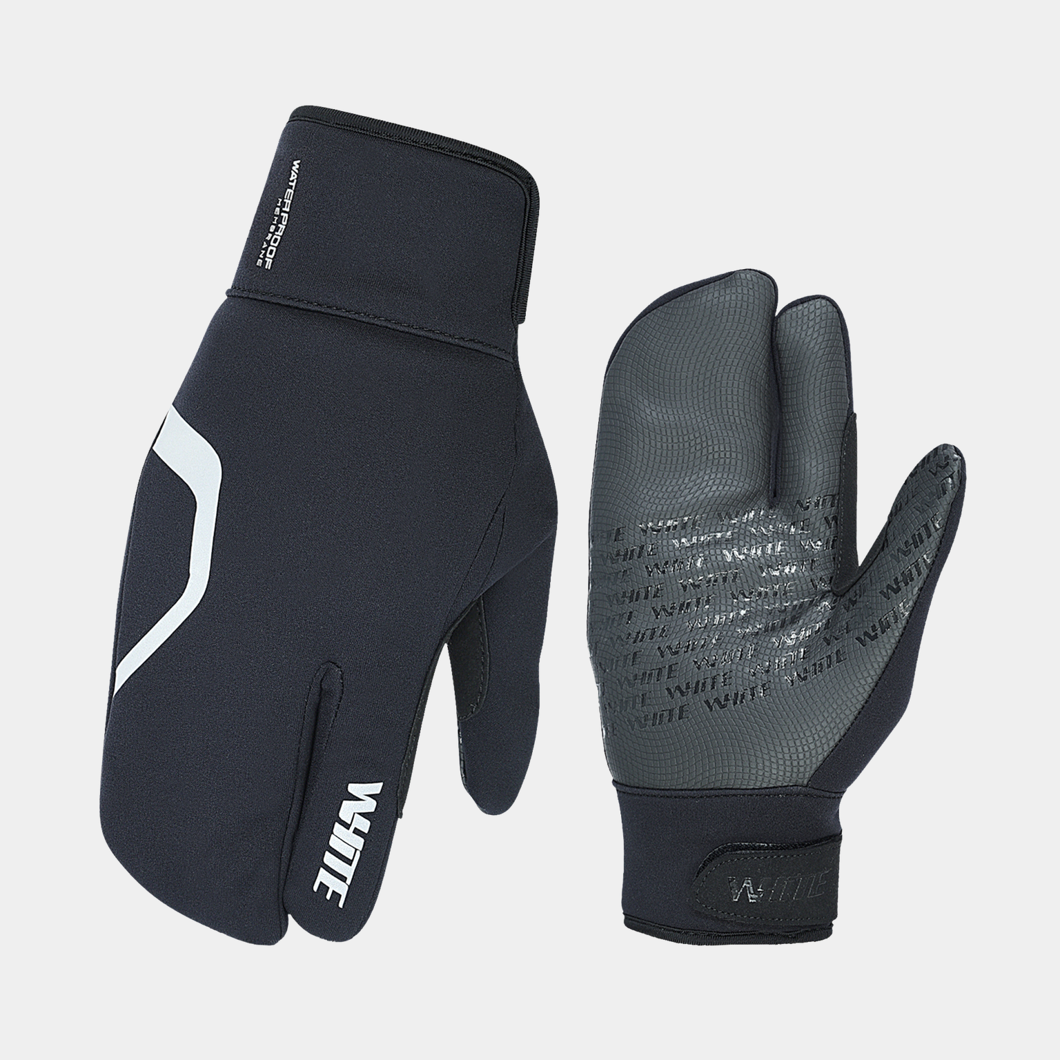  Gant de cyclisme sur route haut de gamme, isolant et imperméable, unisexe - Noir