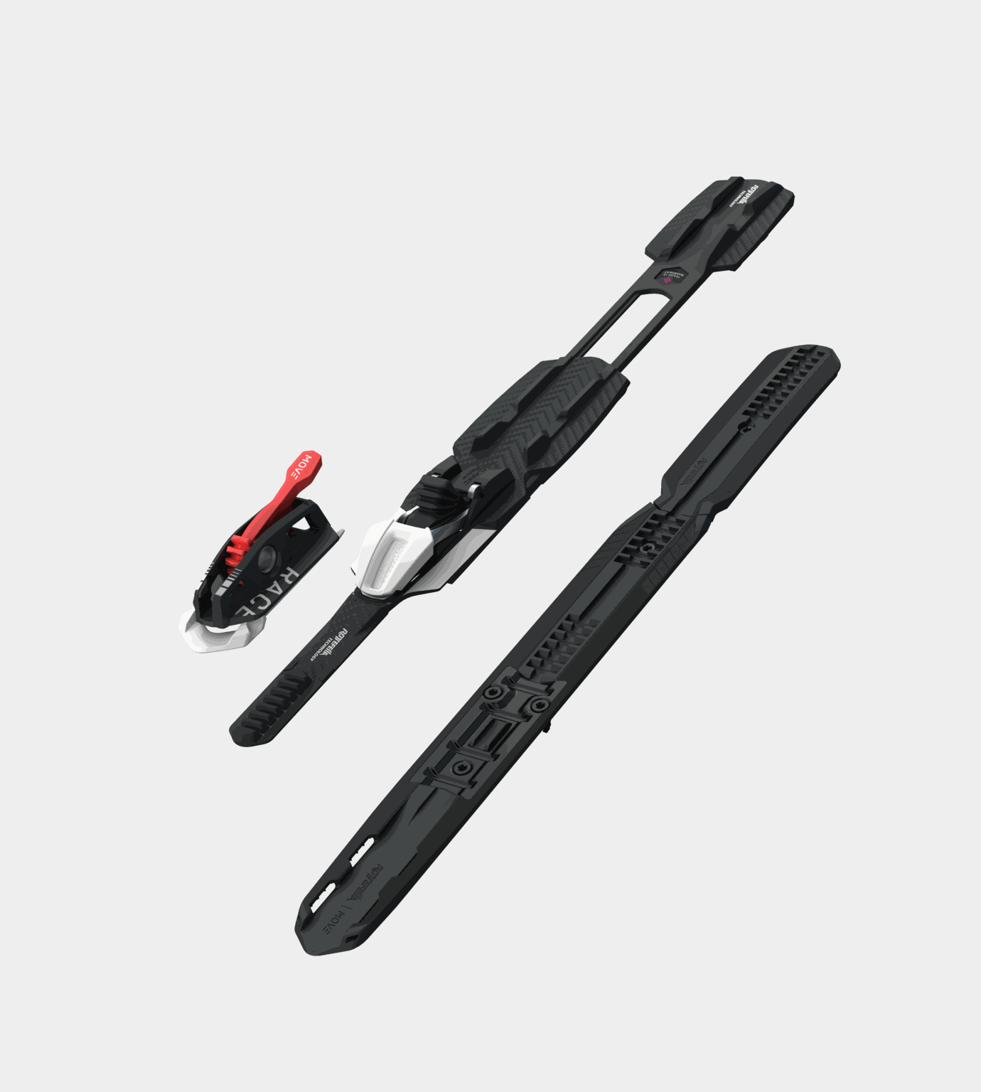 Placa de montagem RMP (Amer) XC 24/25 para esqui cross-country - preta