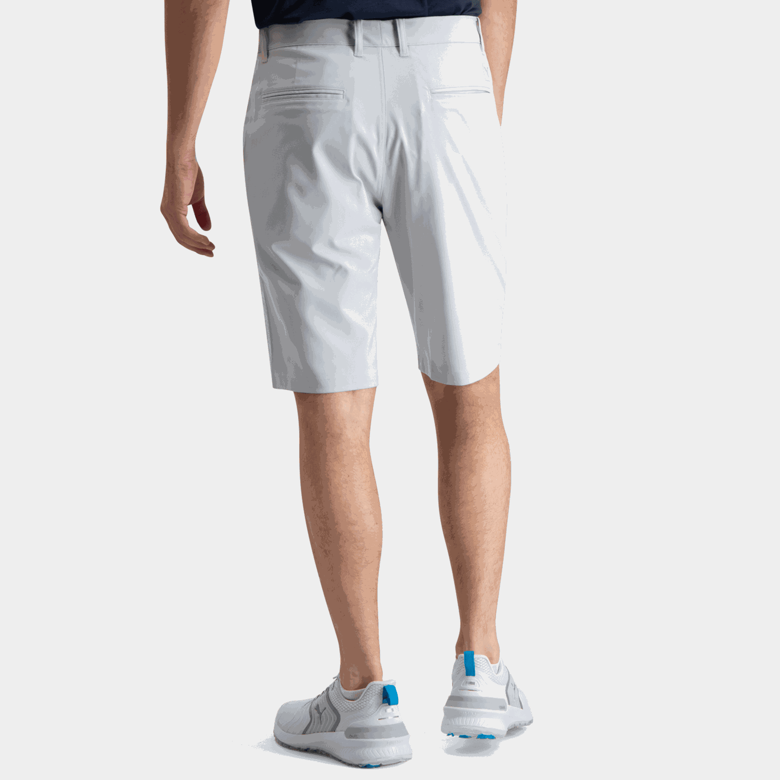  Heren golfshort, Dealer Short, 25 cm, grijs.