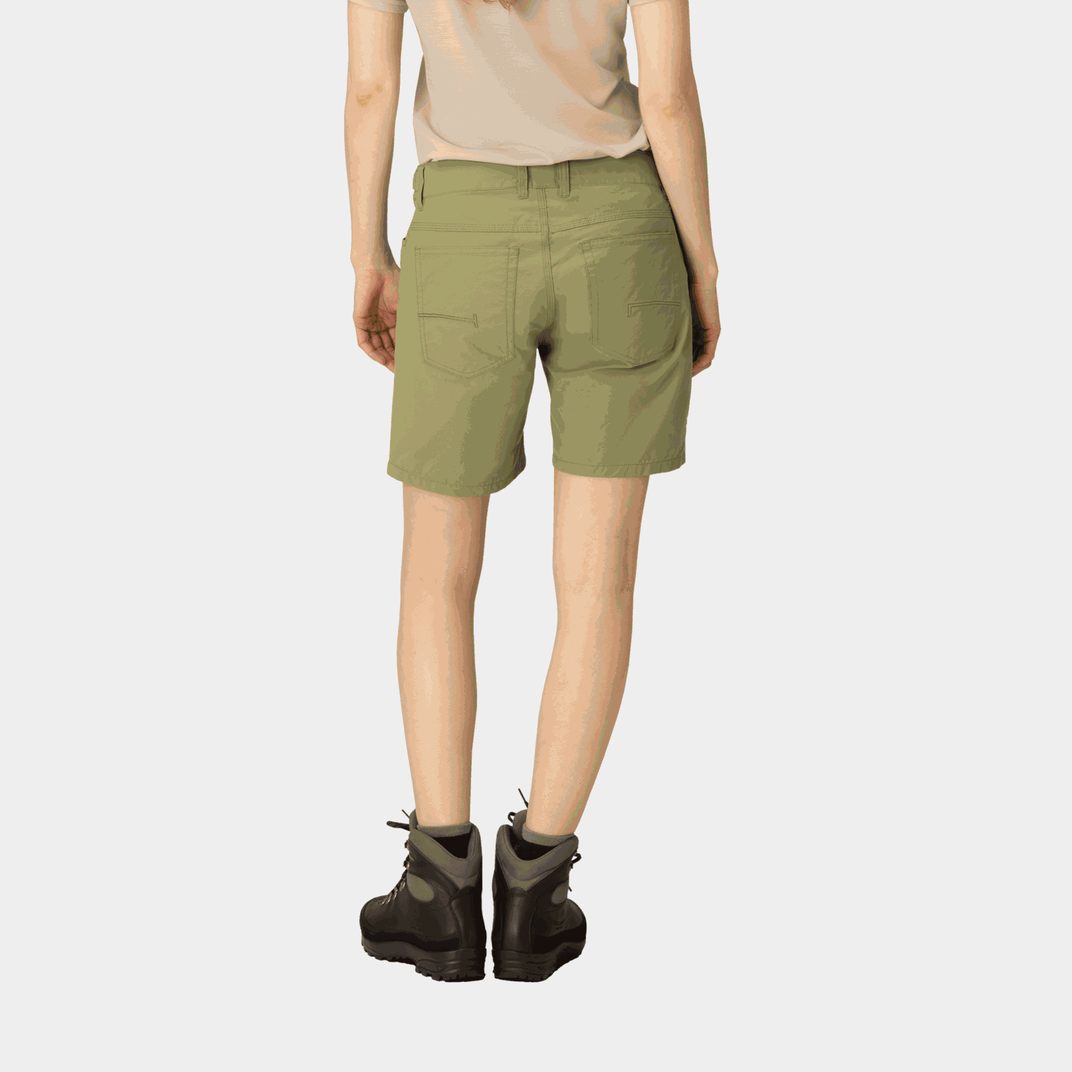 Shorts de algodão Femund, shorts de caminhada femininos
