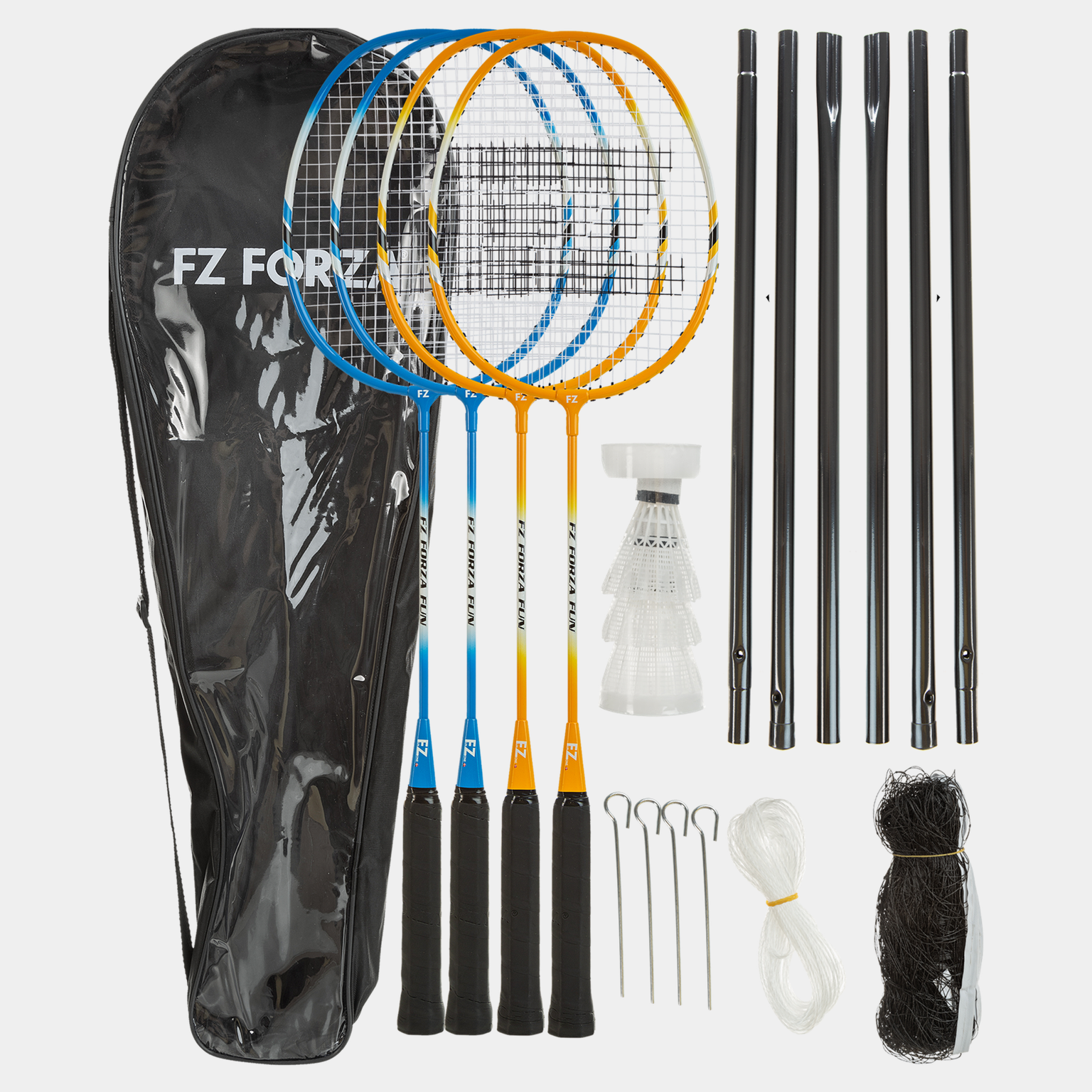  Ensemble d'été ludique, 4 pièces + filet, set de badminton