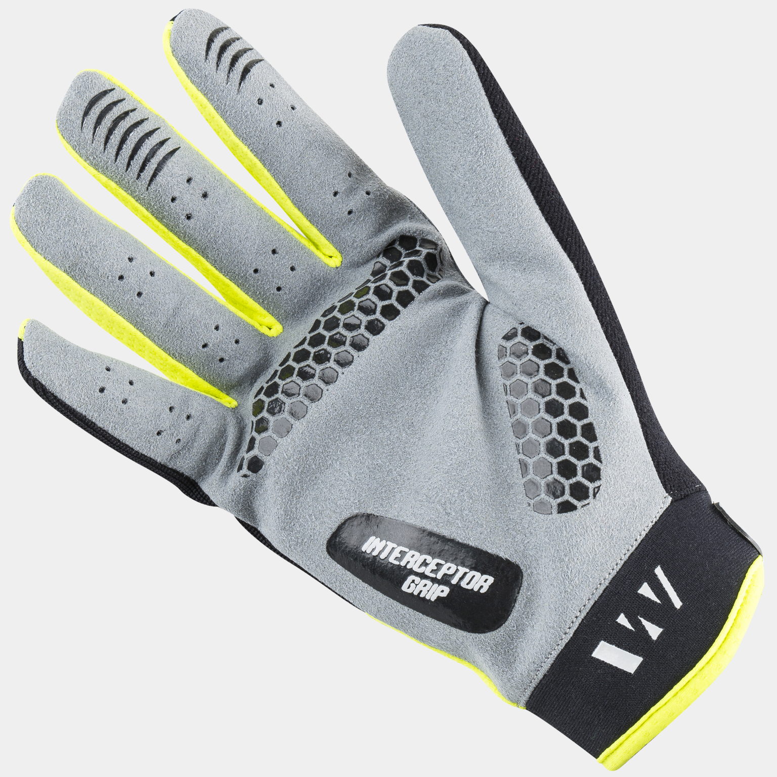 Luvas compridas brancas para patinação, tamanho 25; luvas amarelas para patinação.