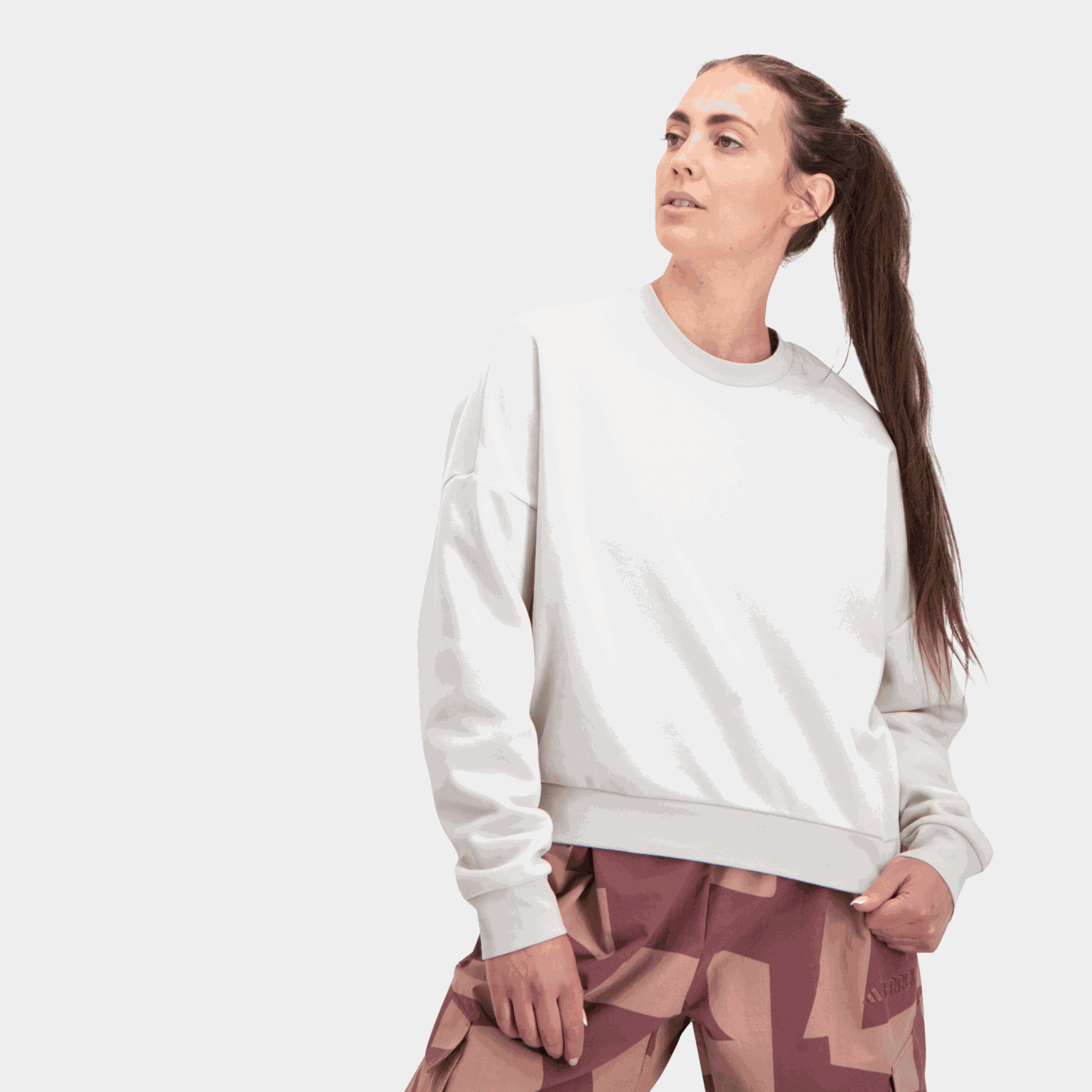 Feelcozy Essentials sweatshirt met klein logo voor dames