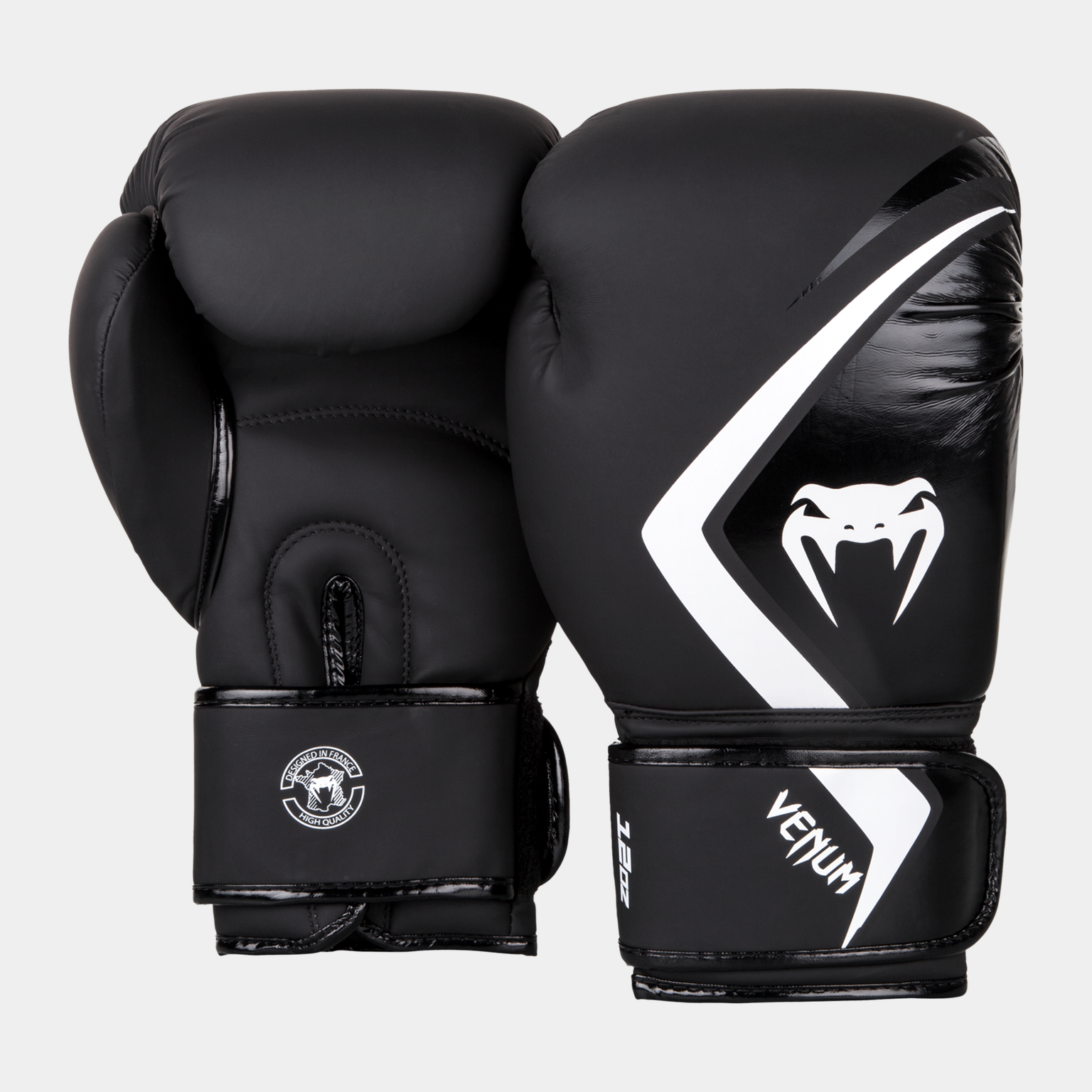  Boxerské rukavice Venum Contender 2.0 - černá, šedá, bílá - 283 g, Boxerské rukavice pro dospělé - černé