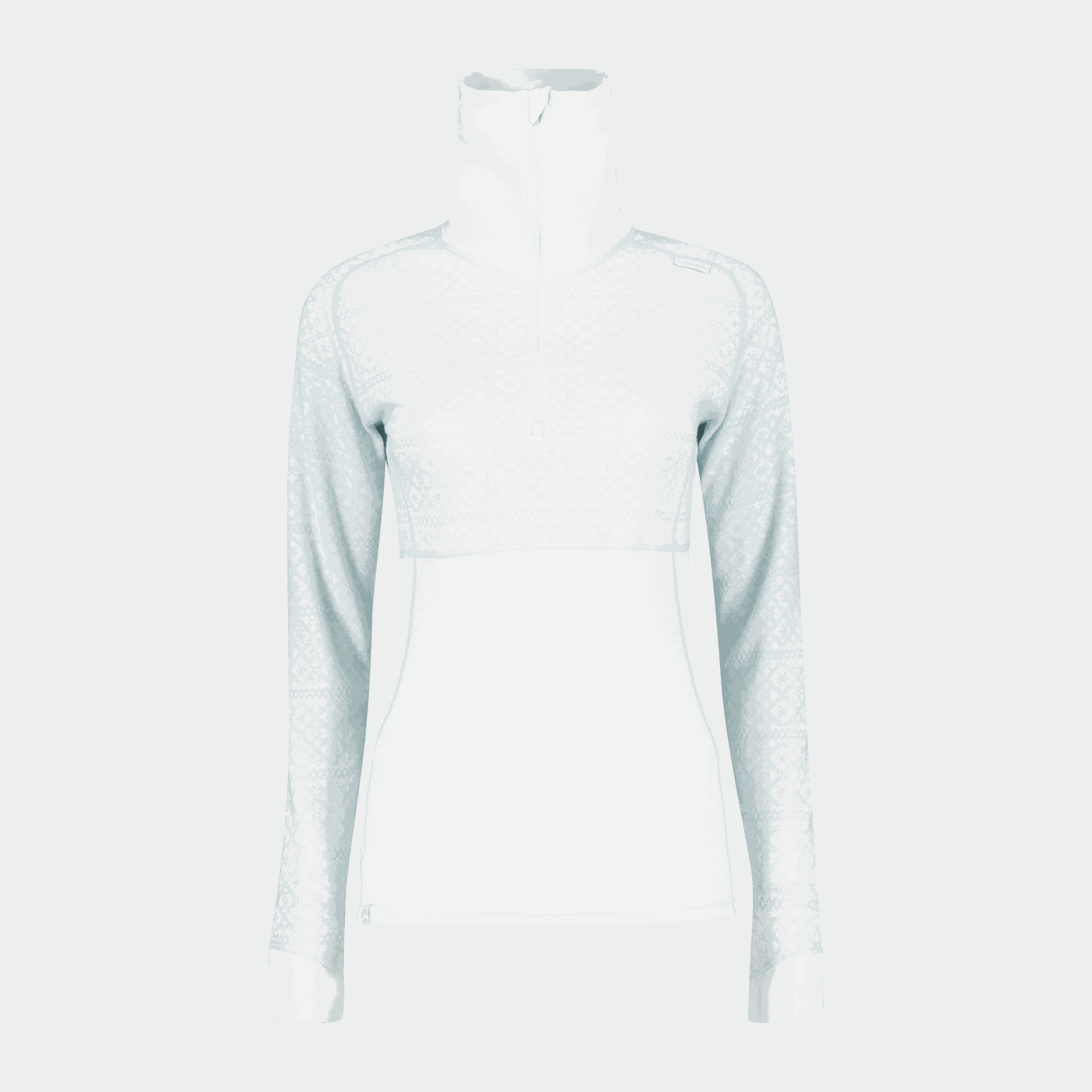 Dalen 2-layer Wool Polo Zip, ulltrøye, dame