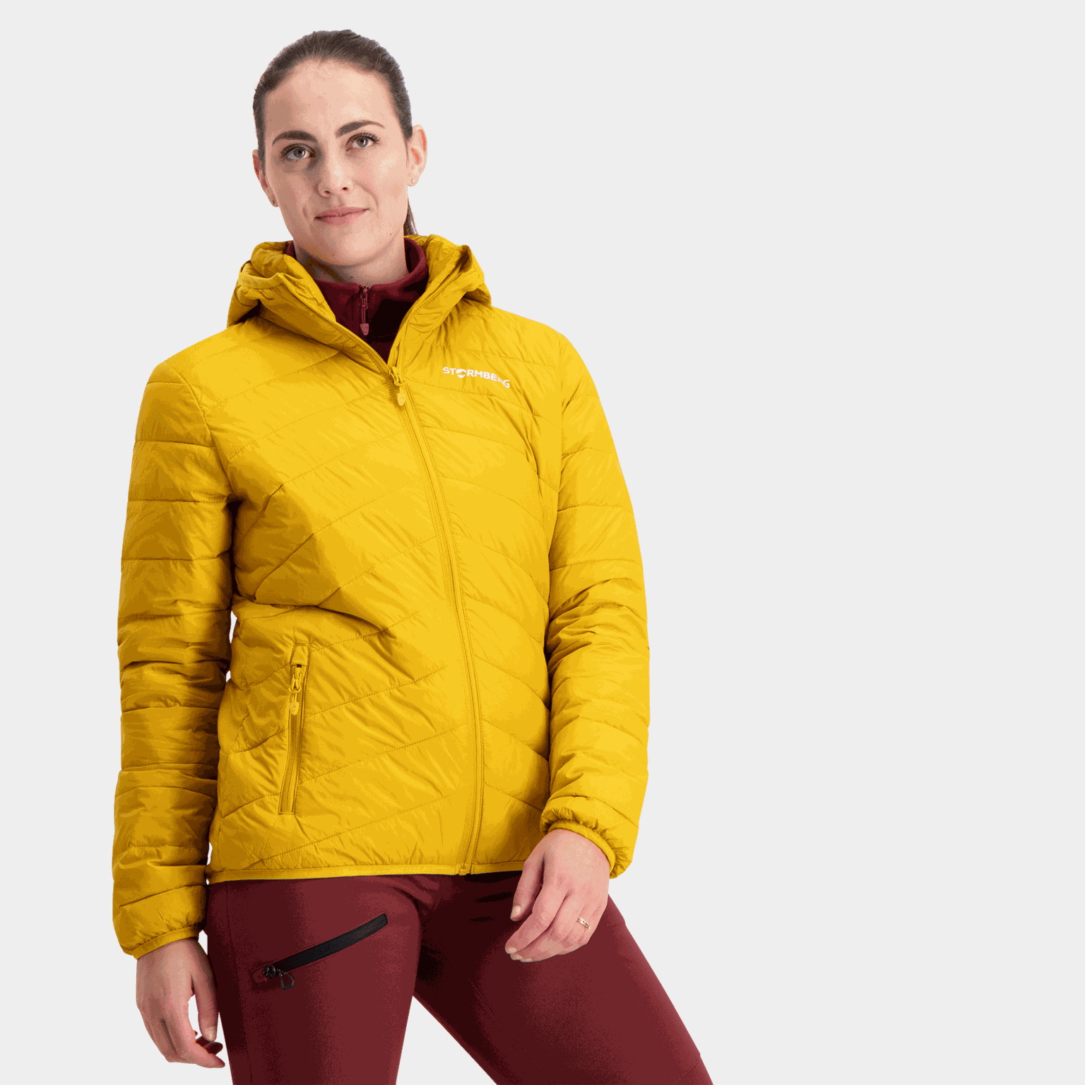 Jaqueta acolchoada com capuz Stokke Rec, Jaqueta acolchoada feminina