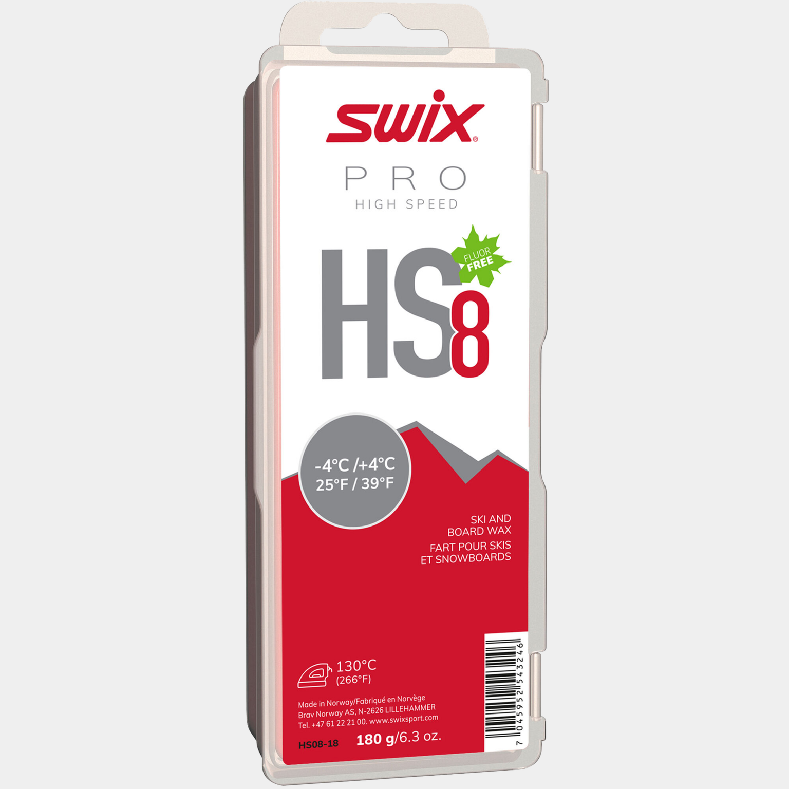  Glider HS8 Vermelho, -4°C/+4°C, 180 g 24/25, -4°C/+4°C, 180 g 23/24, bandeja deslizante -