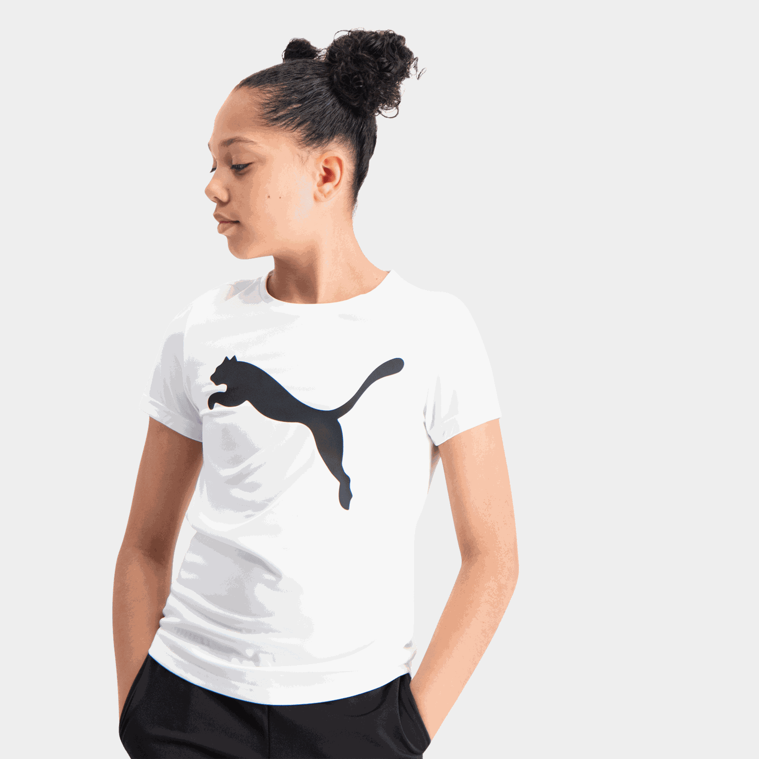  Camiseta infantil esportiva - branca