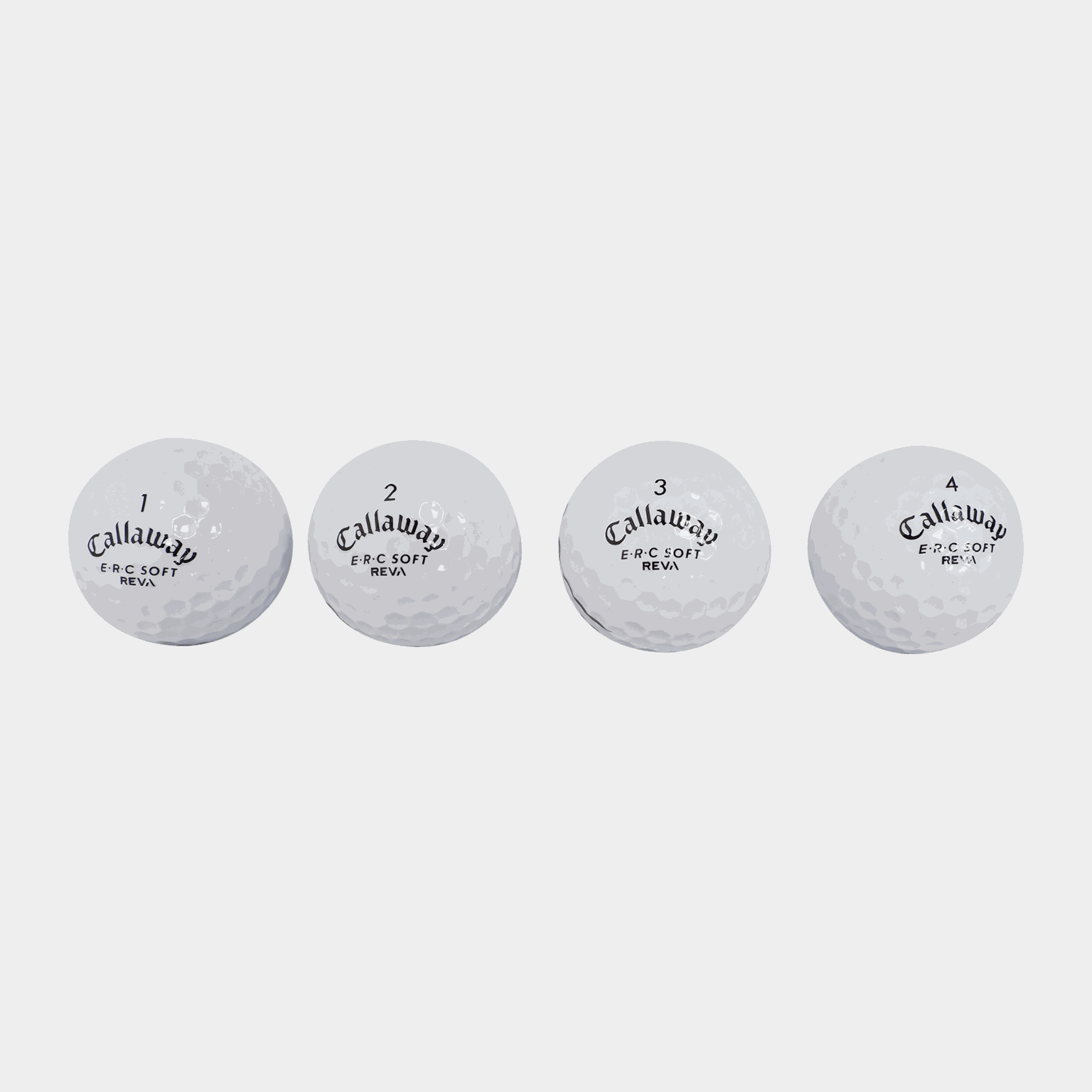  Piłka golfowa ERC Soft Reva – 23 Triple Track, biała
