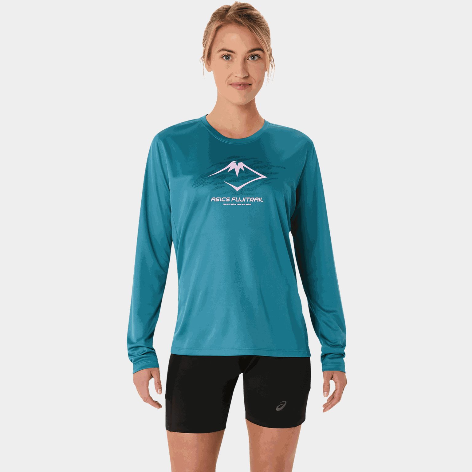 Fujitrail Logo Long Sleeve Top, treningsgenser, dame - Blå