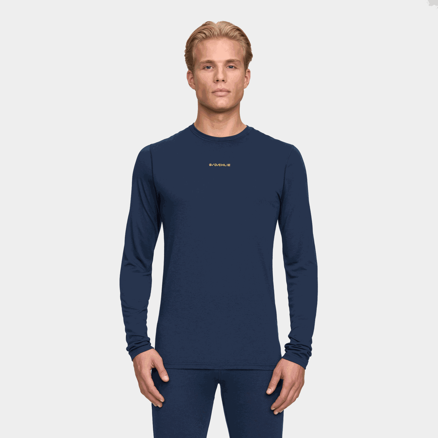 Training Wool Mix Long Sleeve, undertøysoverdel, herre