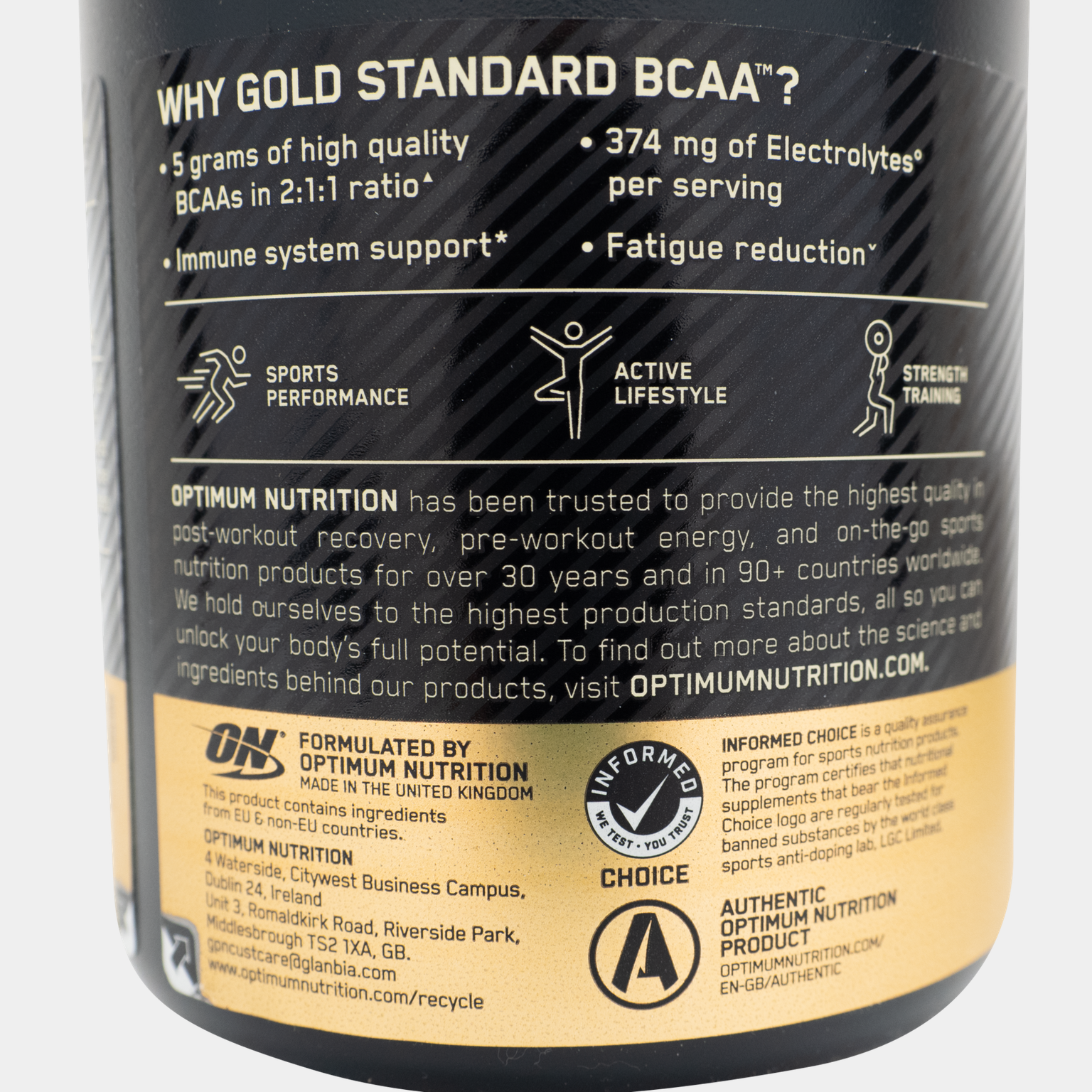 Gold Standard BCAA 266 g, doplněk stravy