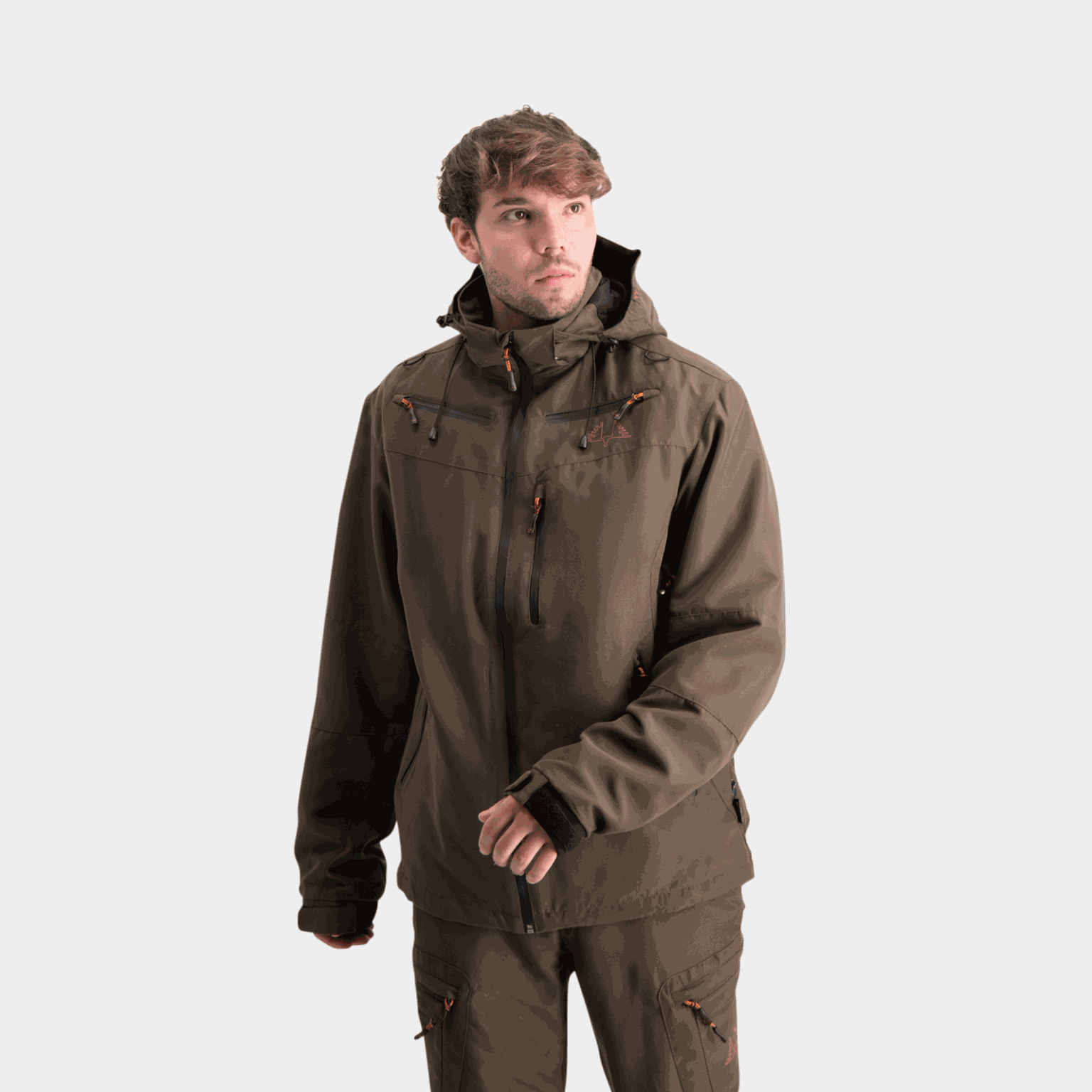  Veste de chasse couleur cuivre, veste de chasse verte