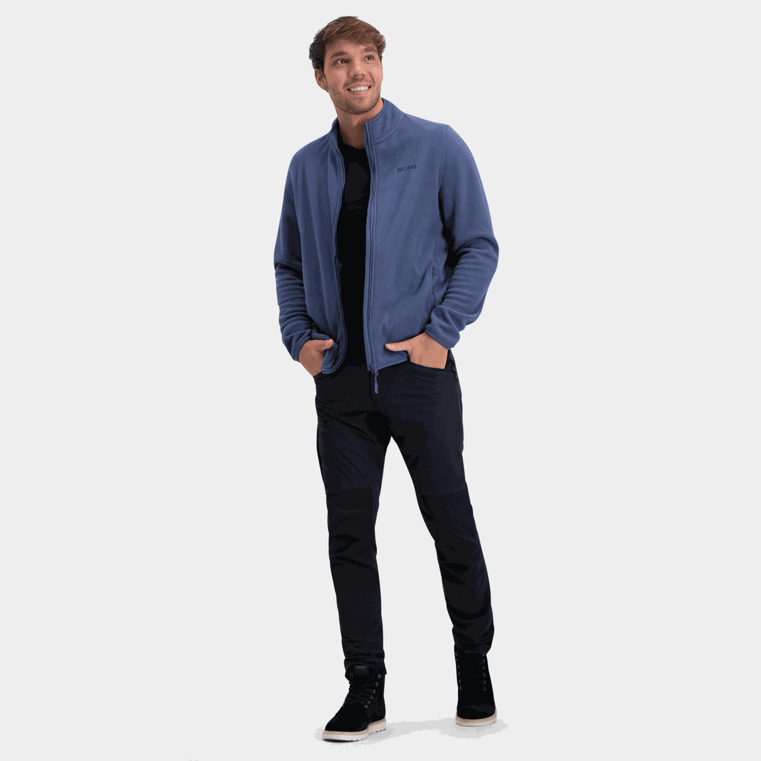  Veste polaire pour homme avec fermeture éclair intégrale