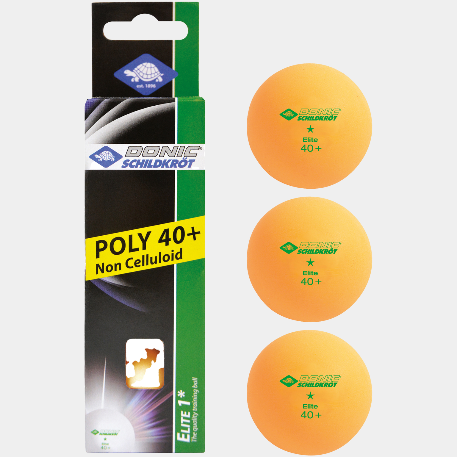  Piłeczka do ping-ponga Elite 1-Star – pomarańczowa