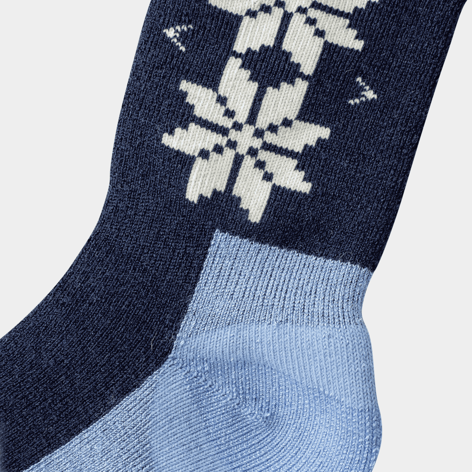  Pacote com 2 pares de meias de lã infantis KT.
