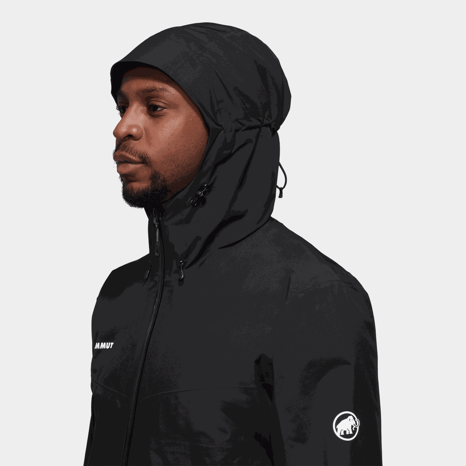 Jaqueta impermeável masculina Convey Tour HS com capuz - preta