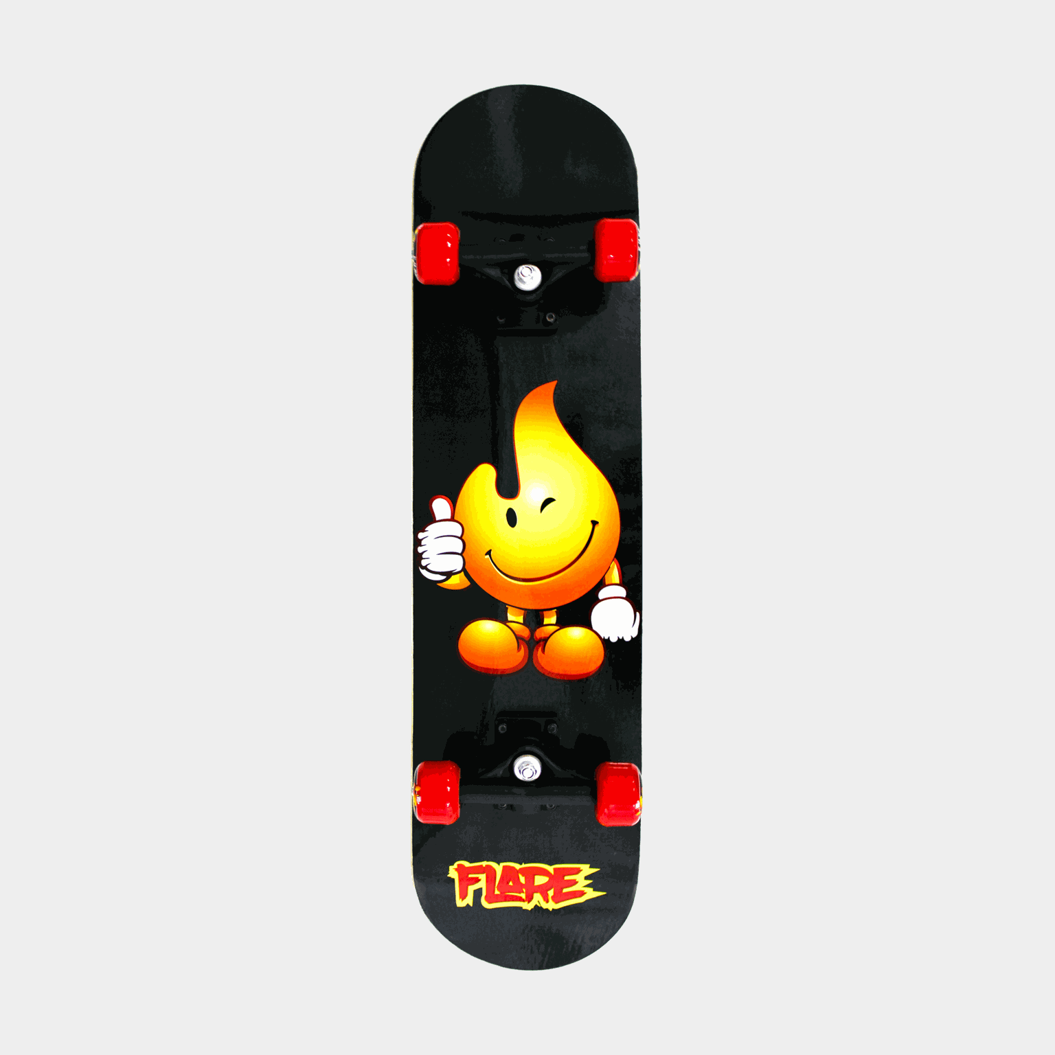  Skateboard FLARE - 24/25 ίντσες, για αρχάριους, unisex - μαύρο