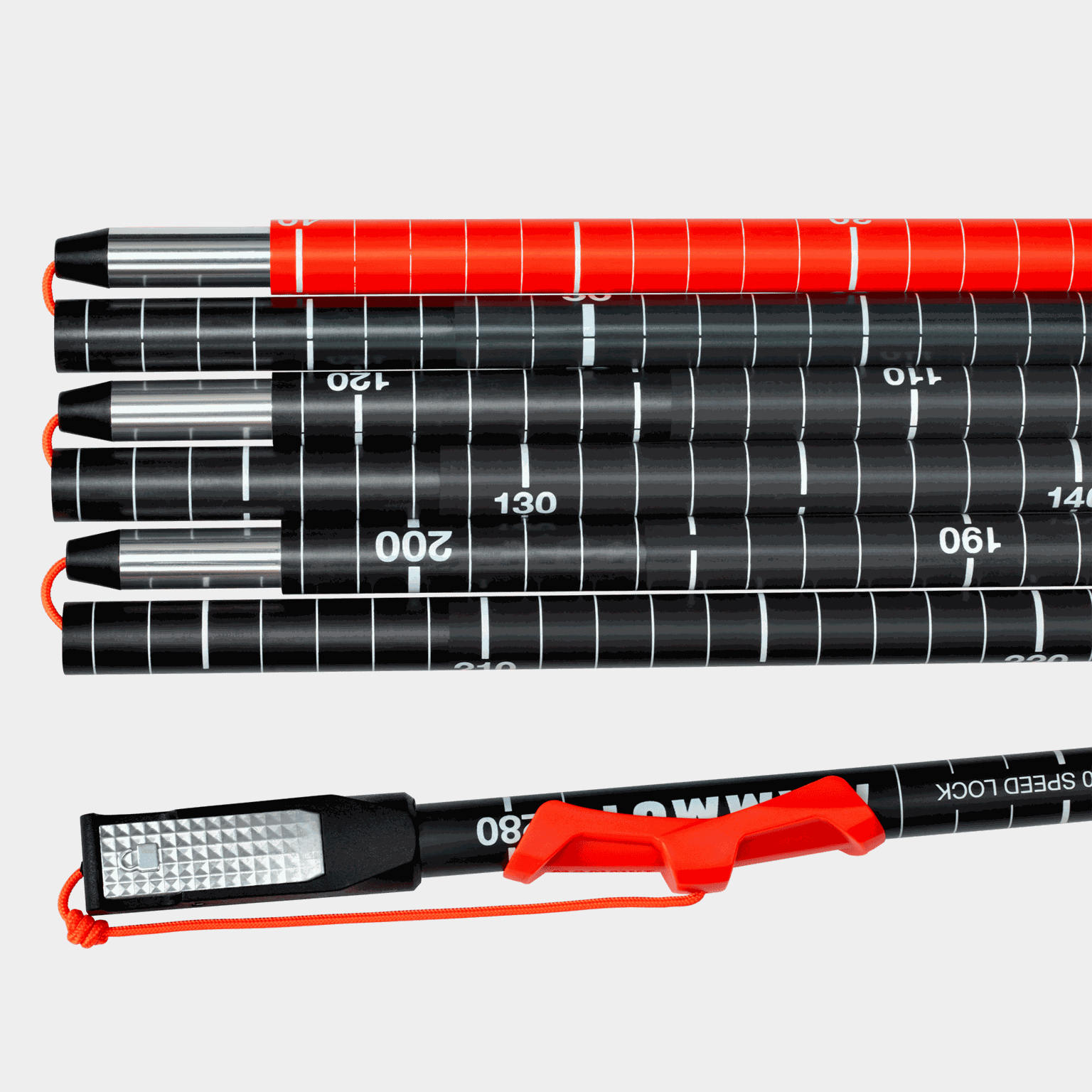 Acessórios de segurança para neve Carbon 280 Speed Lock 24/25, bastão de busca, sensor – Laranja