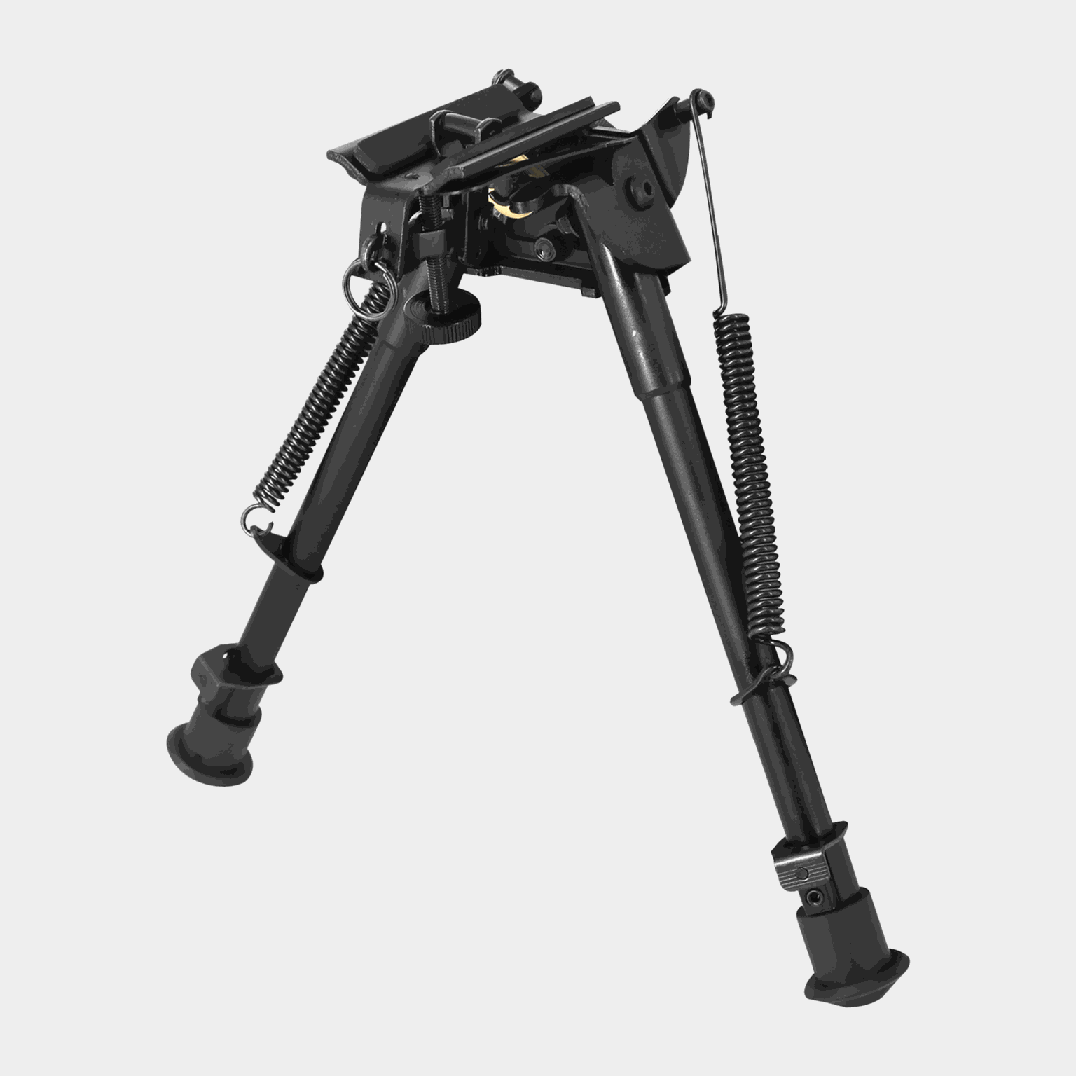 Bipod 22-33 cm, to-fot med vugge - Svart