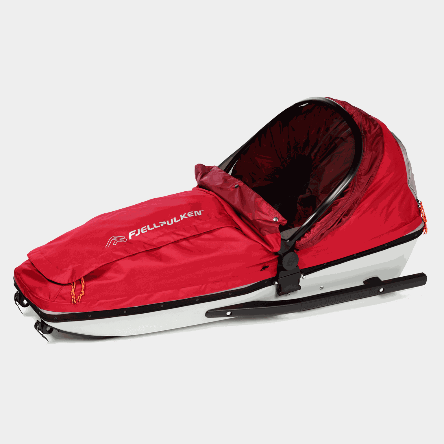 Trenó infantil Fjellpulken Standard Complete 24/25, vermelho