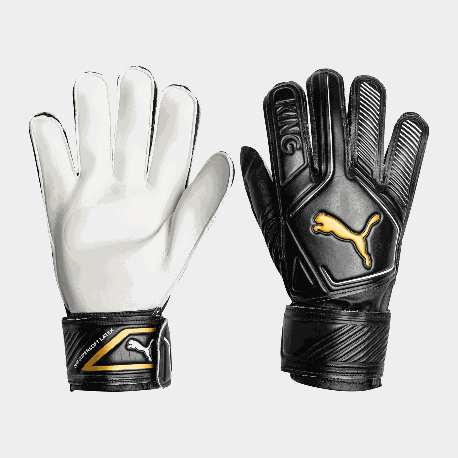  Gants de gardien de but King 4, unisexes – Noirs