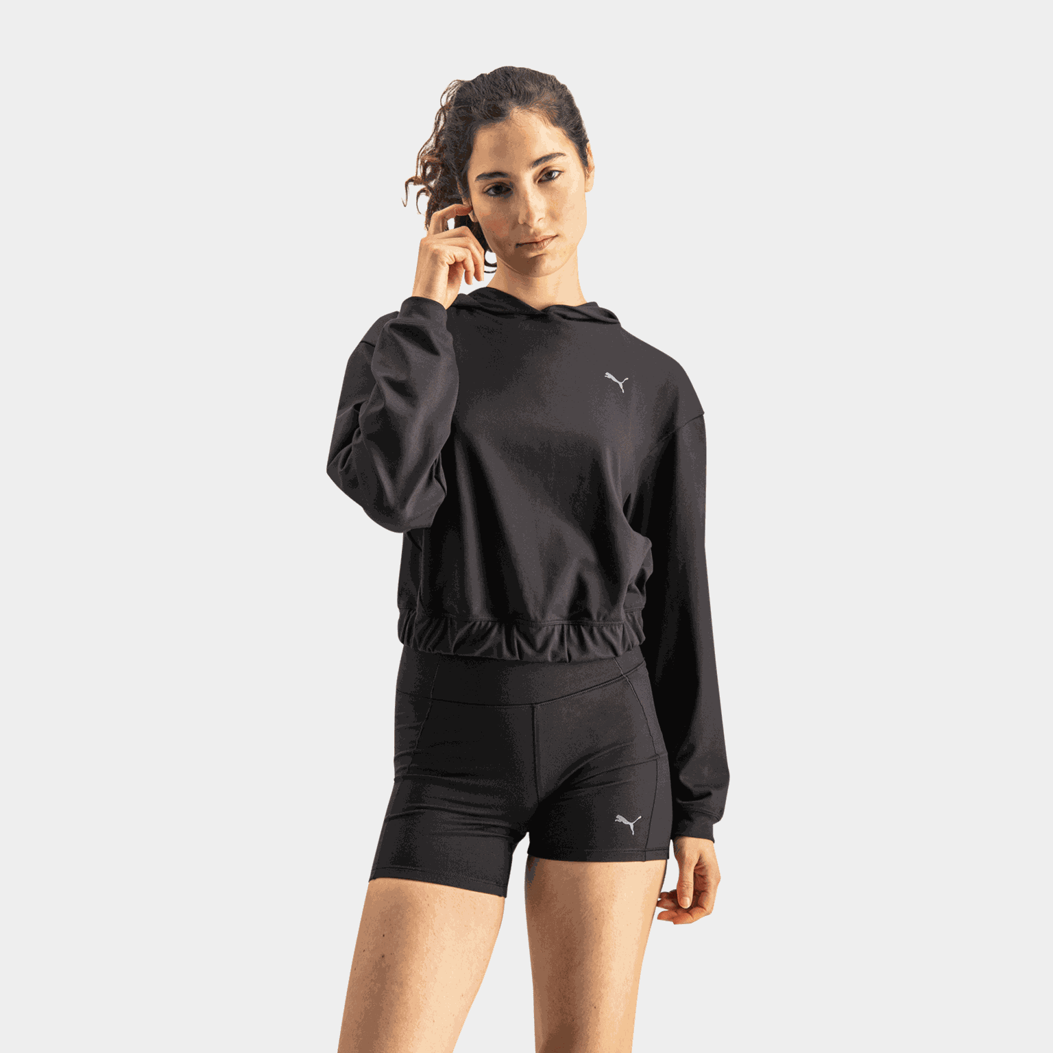  Bluza z kapturem Studio Foundations dla kobiet – czarna