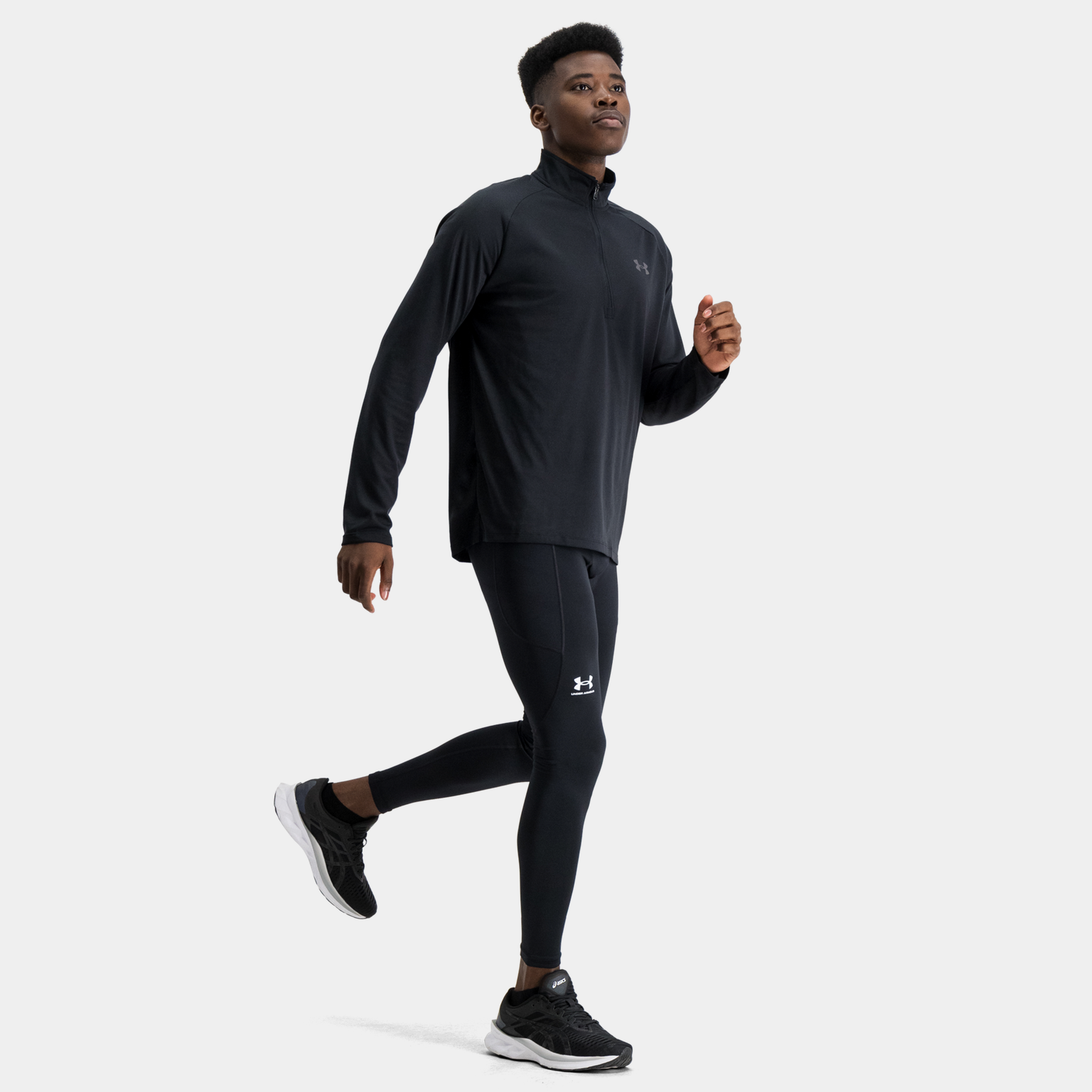  Męskie legginsy treningowe UA CG Armour – czarne