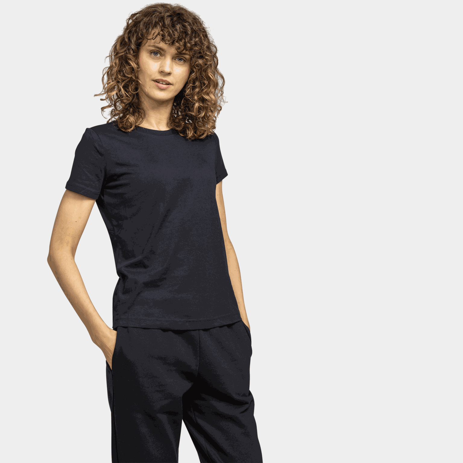 Effen T-shirt, dames T-shirt