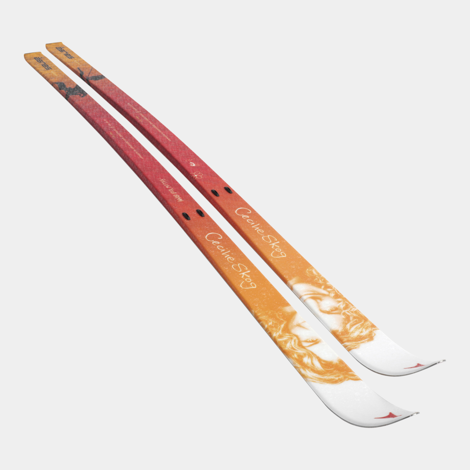  Esquis de montanha femininos BC Skis Cecilie Skog Waxless 24/25 - Laranja