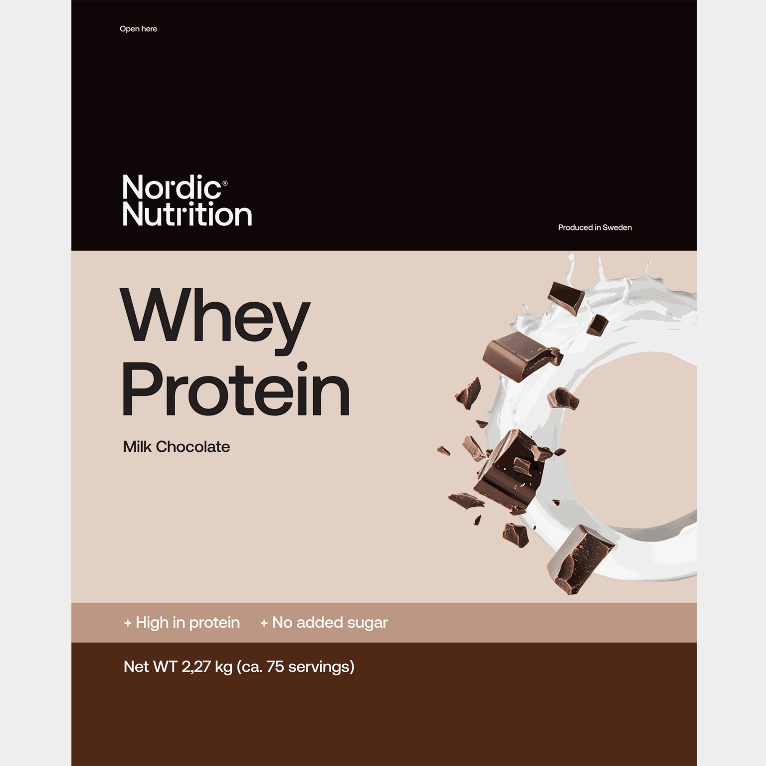 Suplemento de proteína de soro de leite - chocolate 2270 g, proteína em pó -