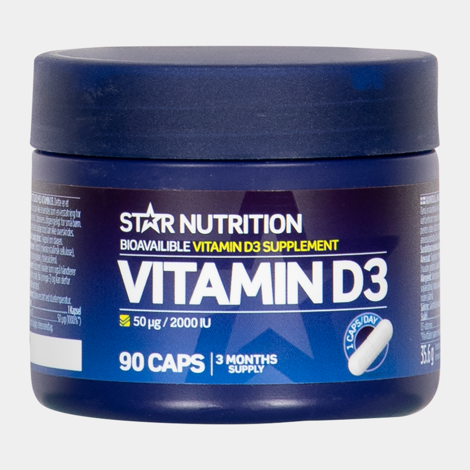  Star Nutrition - Vitamín D3, doplněk stravy -