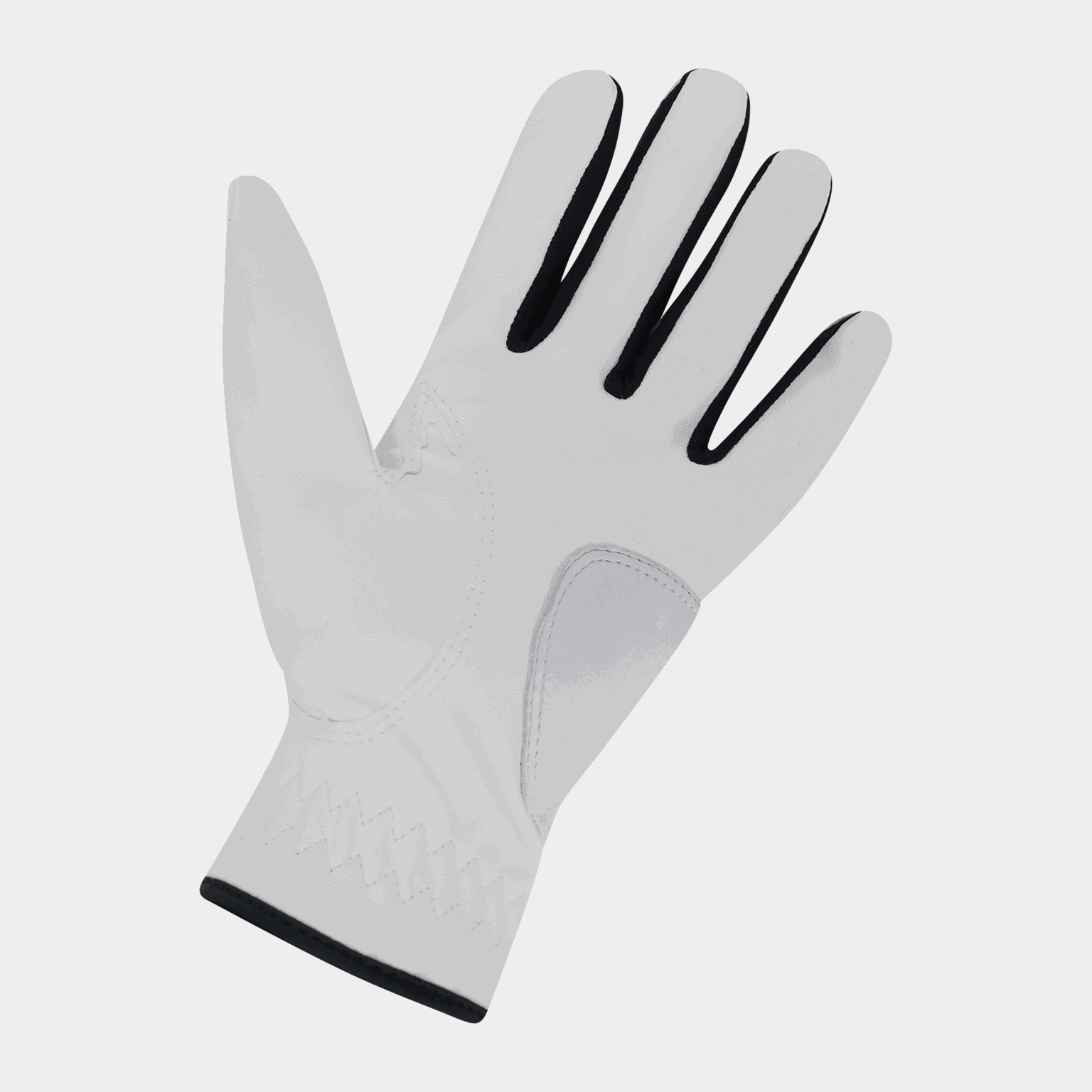 Luvas de golfe Feel Plus masculinas, para canhotos, brancas.