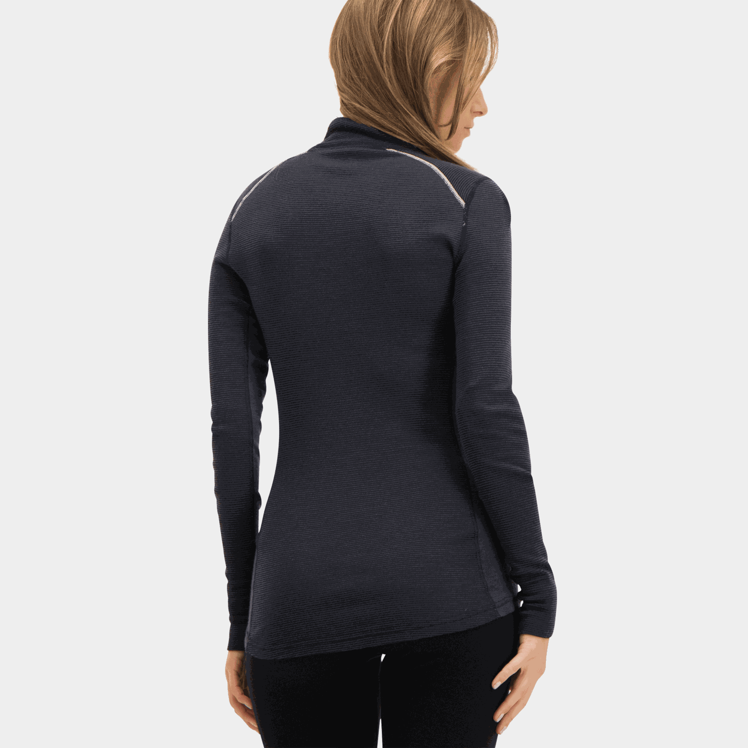 Rav 100% Turtle Neck Half Zip, ulltrøye dame