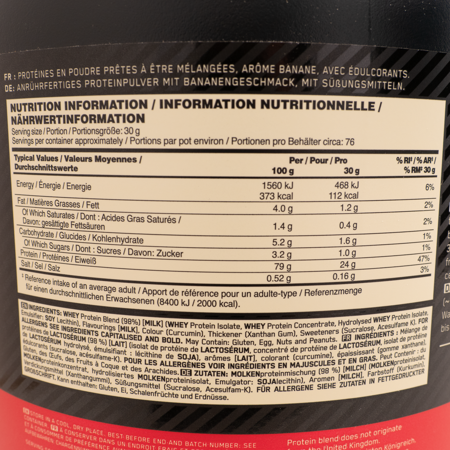 100% Whey Gold Standard 2270 g, Protéines en poudre