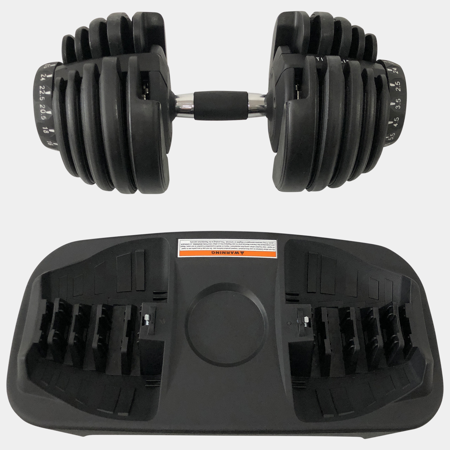  Hantel regulowany od 2,5 do 24 kg, hantel regulowany – czarny