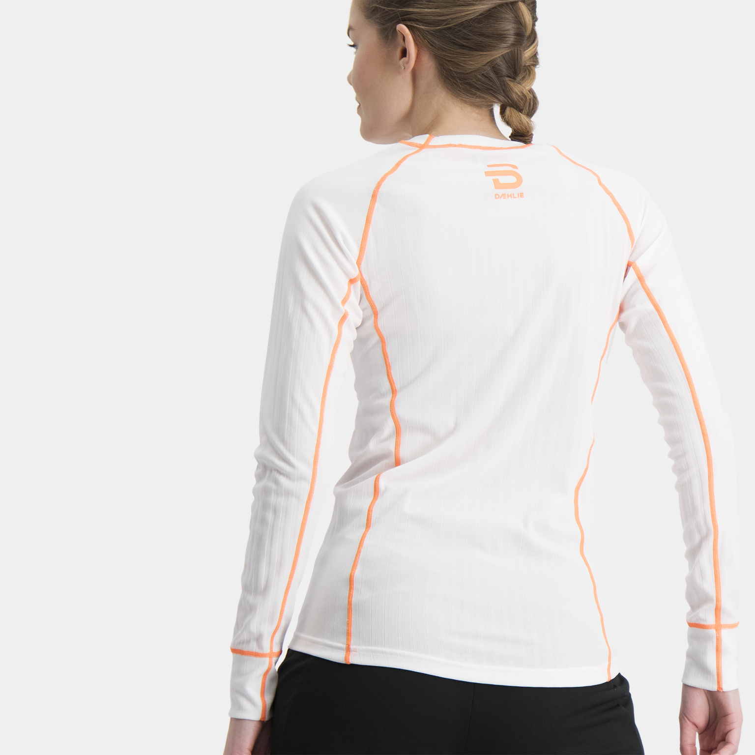  Γυναικεία μακρυμάνικη θερμική μπλούζα Endurance Tech - πορτοκαλί