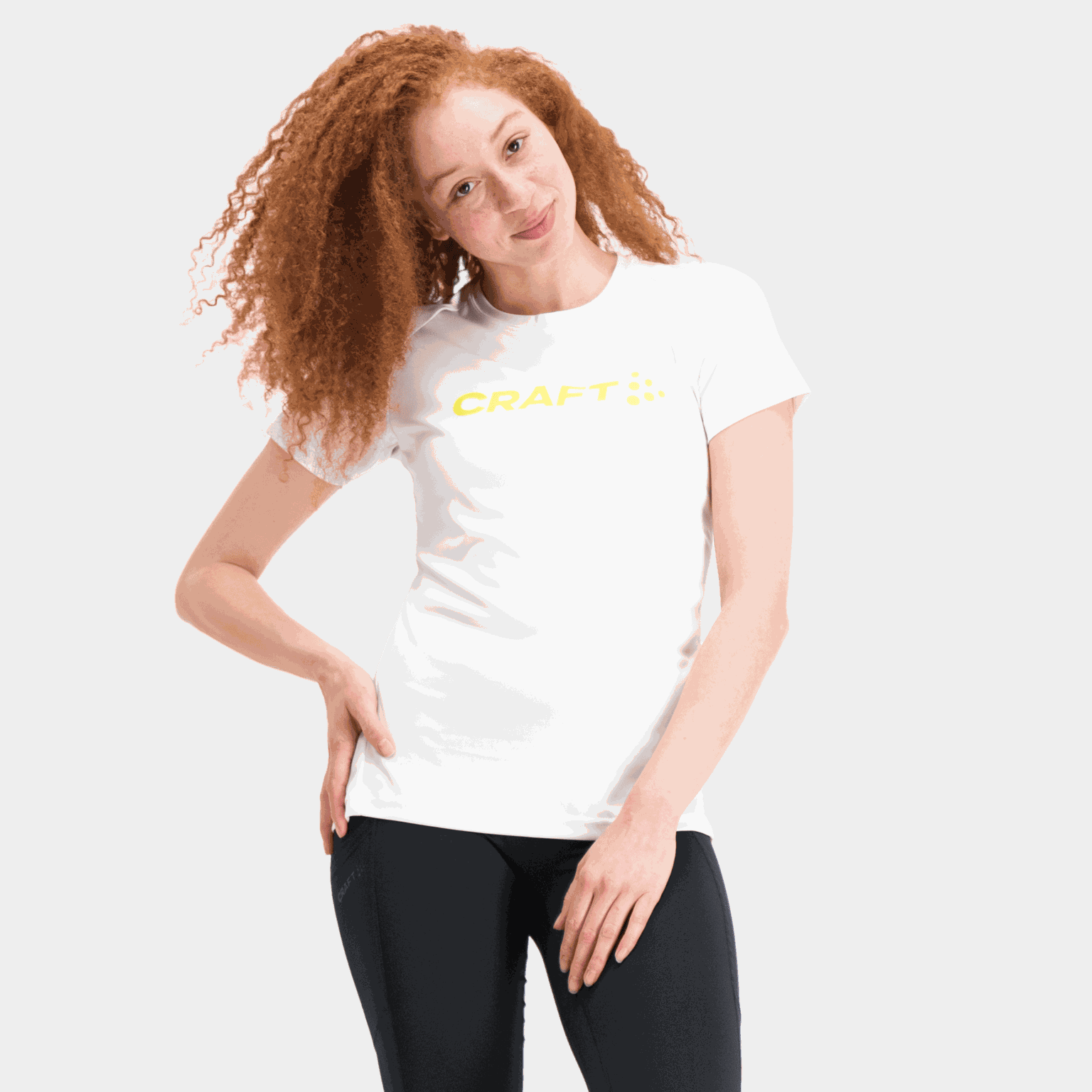 Wit dames-T-shirt met Core Essence-logo