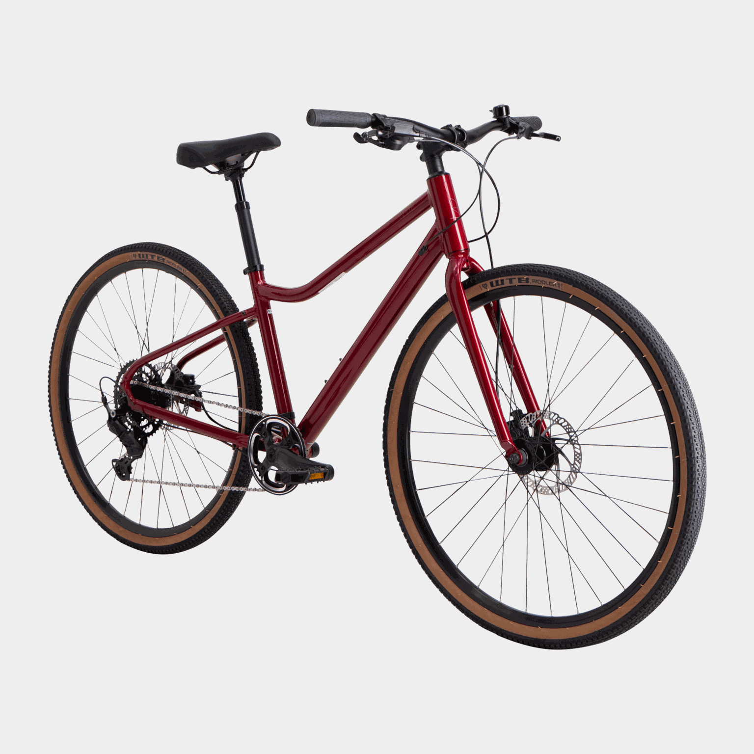 Rower hybrydowy męski AX+ SCARLET RED 25 – czerwony